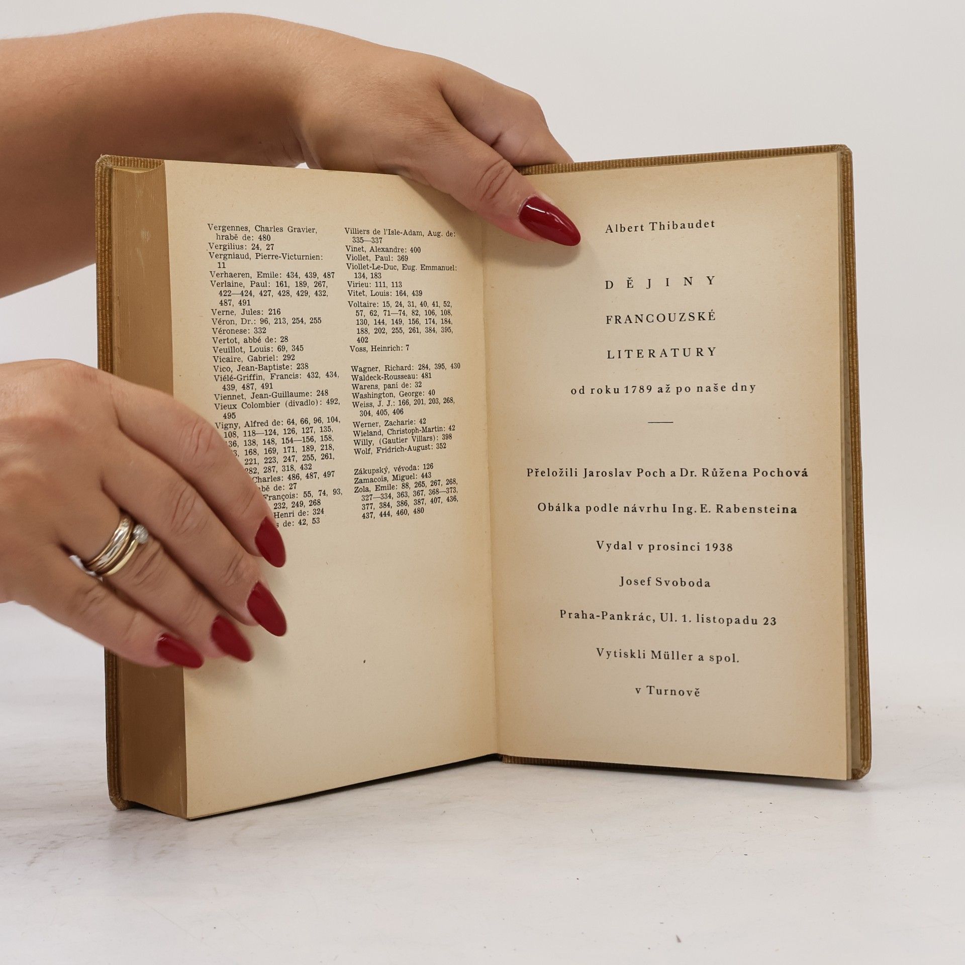Albert Thibaudet Dějiny francouzské literatury od r. 1789 až po naše dny