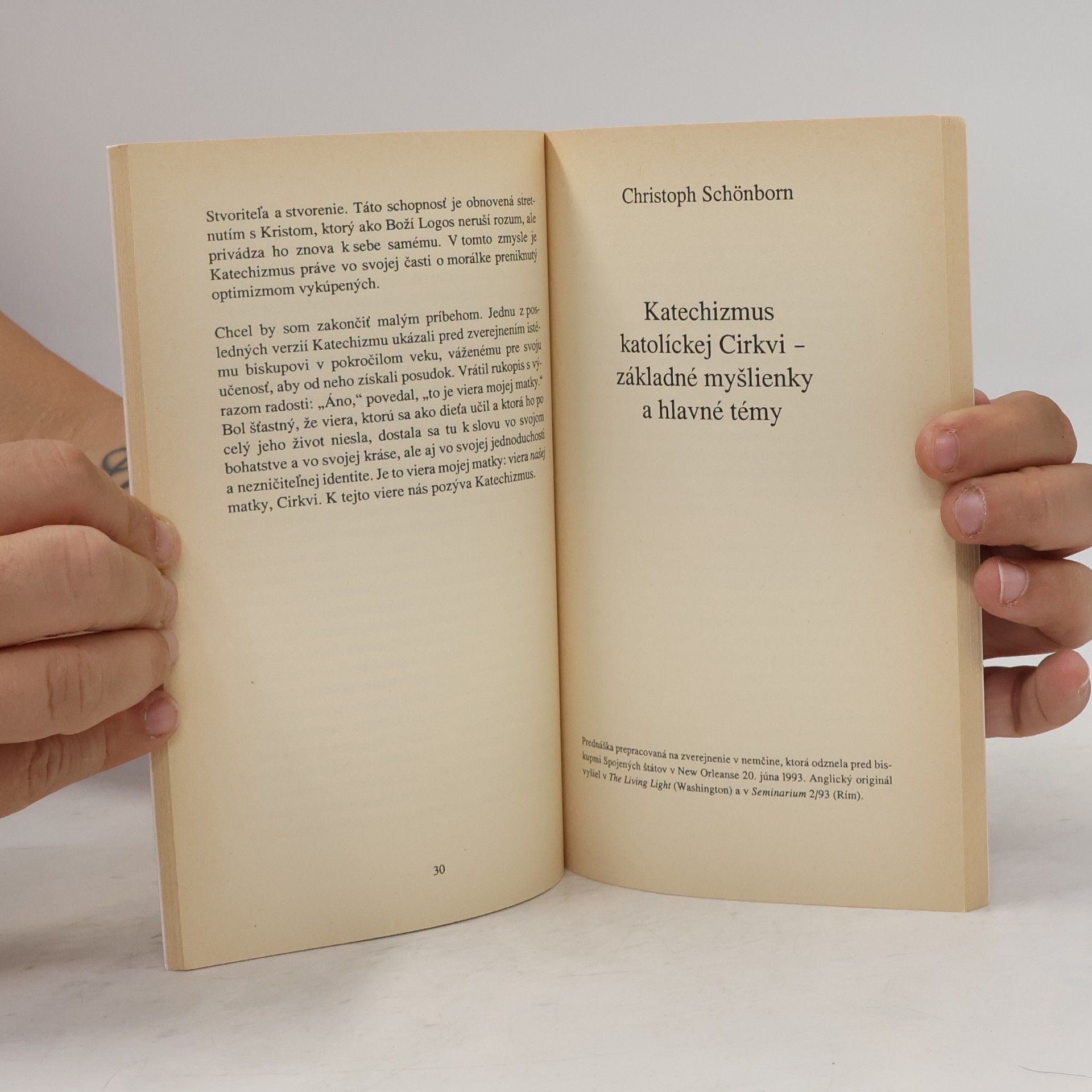 Joseph Ratzinger Malý úvod ku katechizmu katolíckej Cirkvi