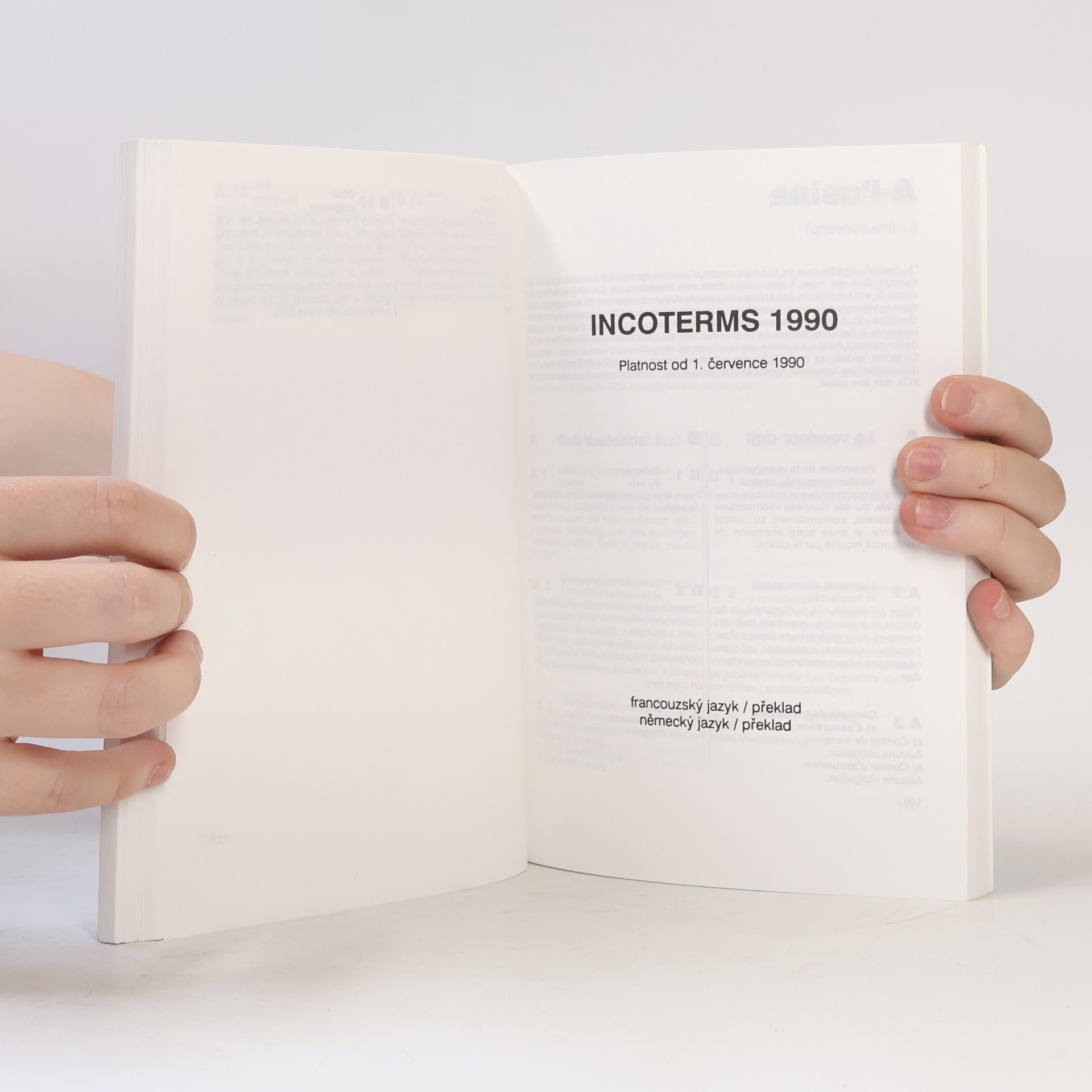 Vladislav Pavera Incoterms 1990. Mezinárodní pravidla pro výklad dodacích doložek vydaná Mezinárodní obchodní komorou v Paříži