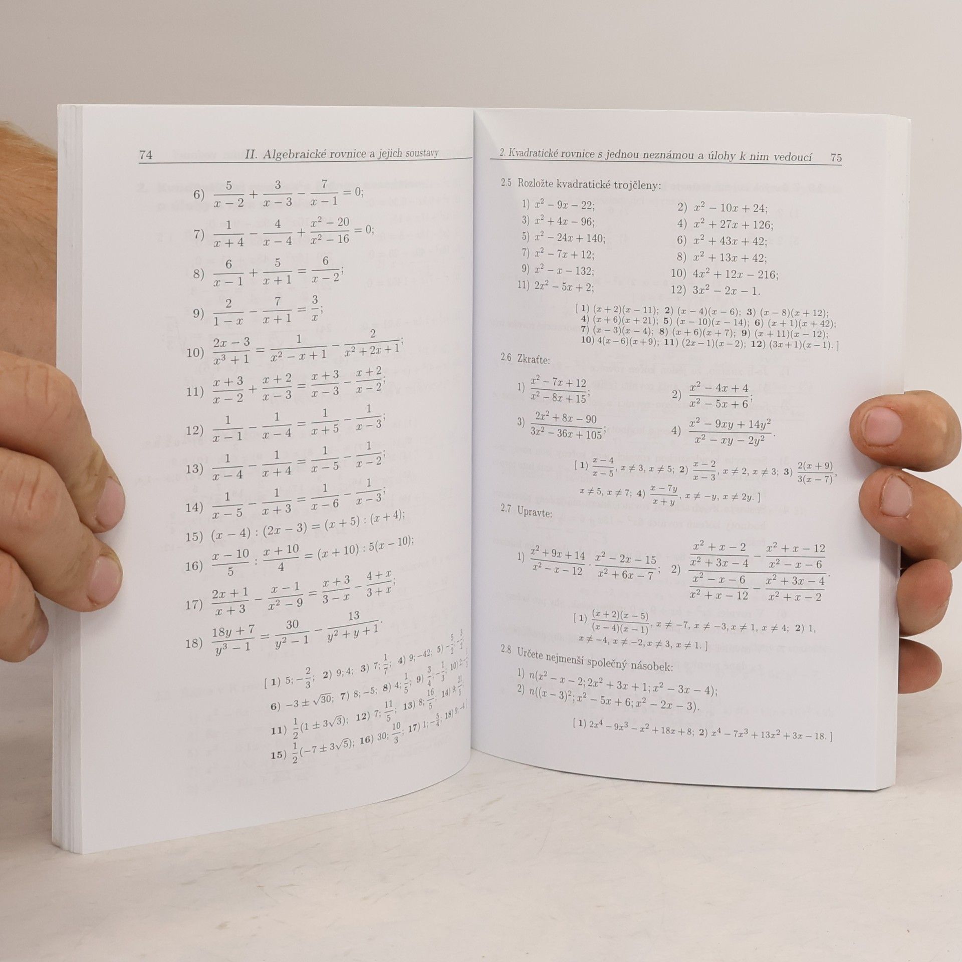 František Janeček Sbírka úloh z matematiky pro střední školy