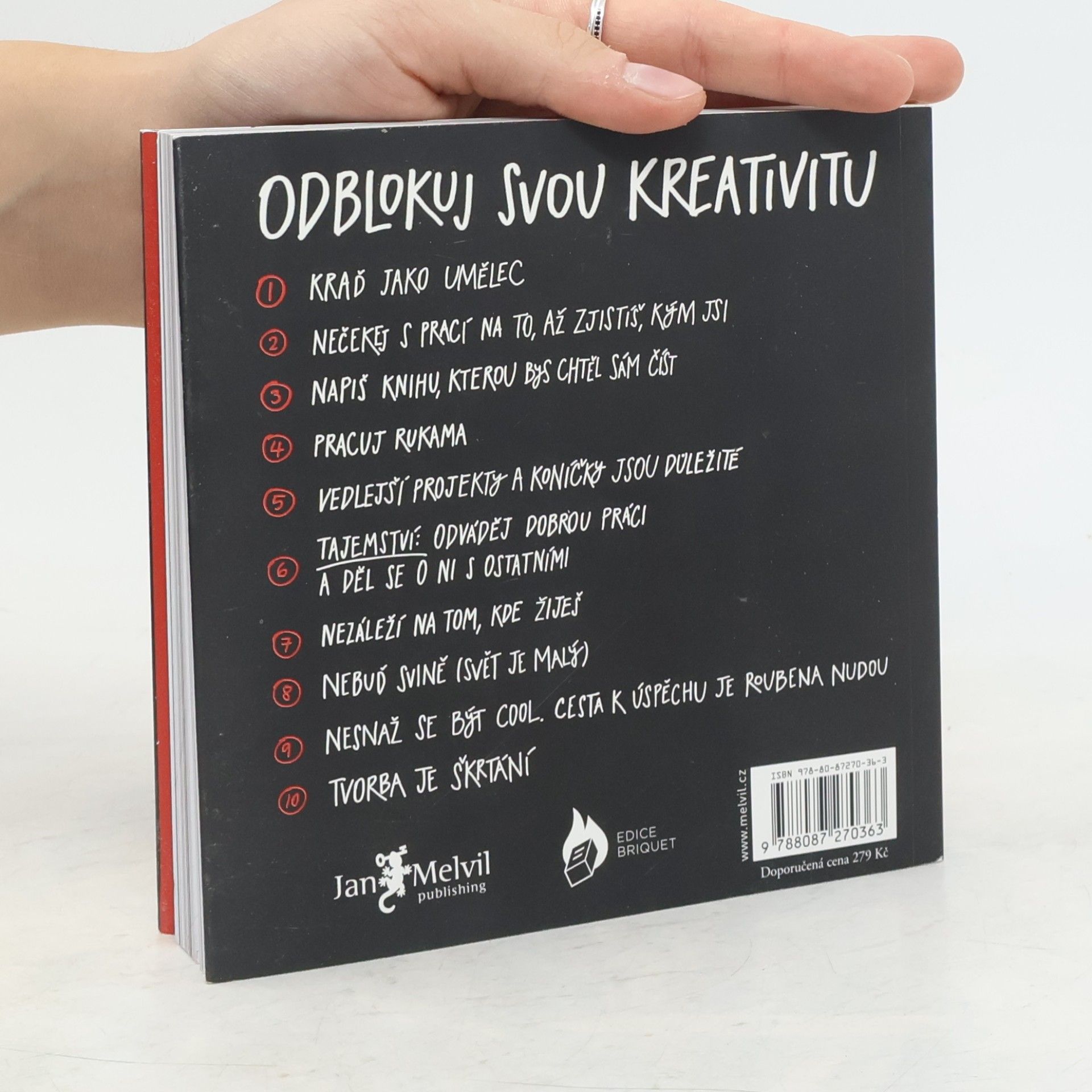 Austin Kleon Kraď jako umělec. 10 věcí, které ti nikdo neřekl o kreativitě