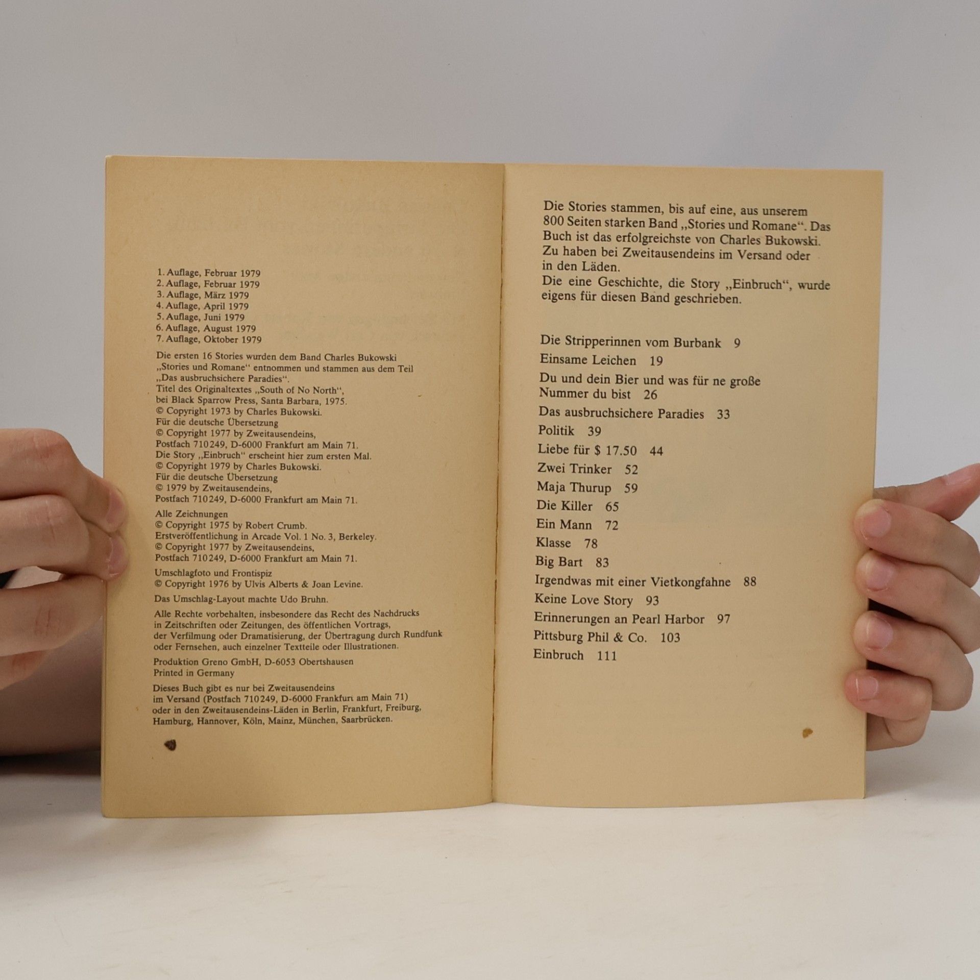 Charles Bukowski Die Stripperinnen vom Burbank & 16 andere Stories