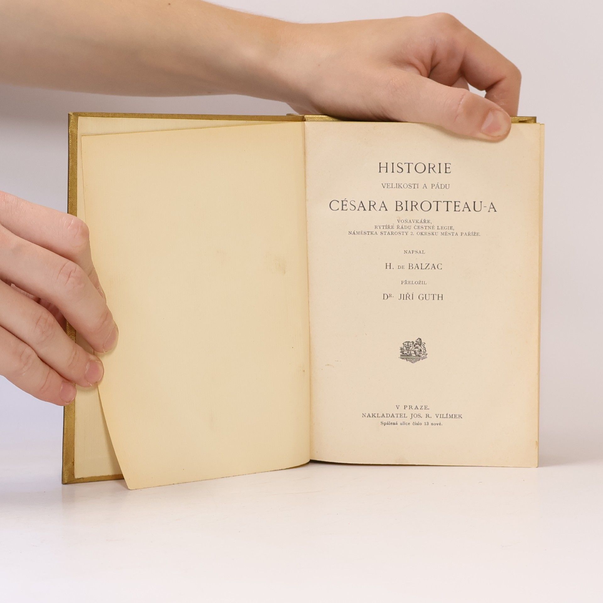 Honoré de Balzac Historie velikosti a pádu Césara Birotteau-a