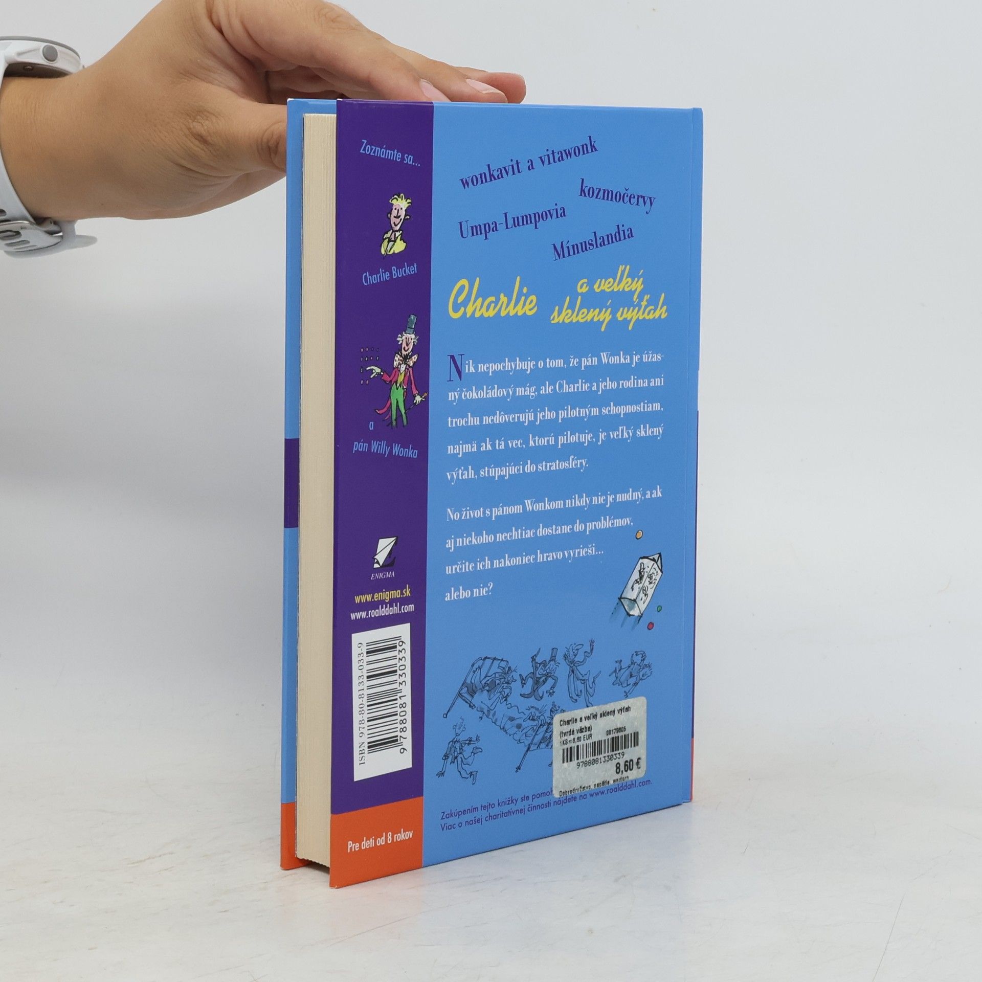 Roald Dahl Charlie a veľký sklený výťah