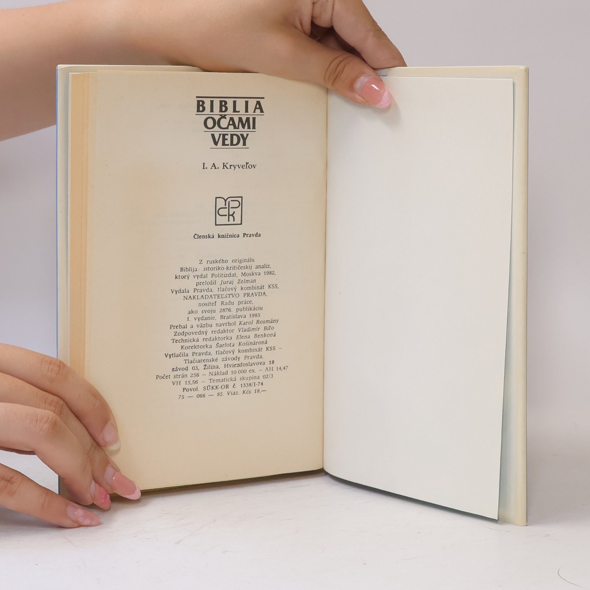 I. A. Kryveľov Biblia očami vedy