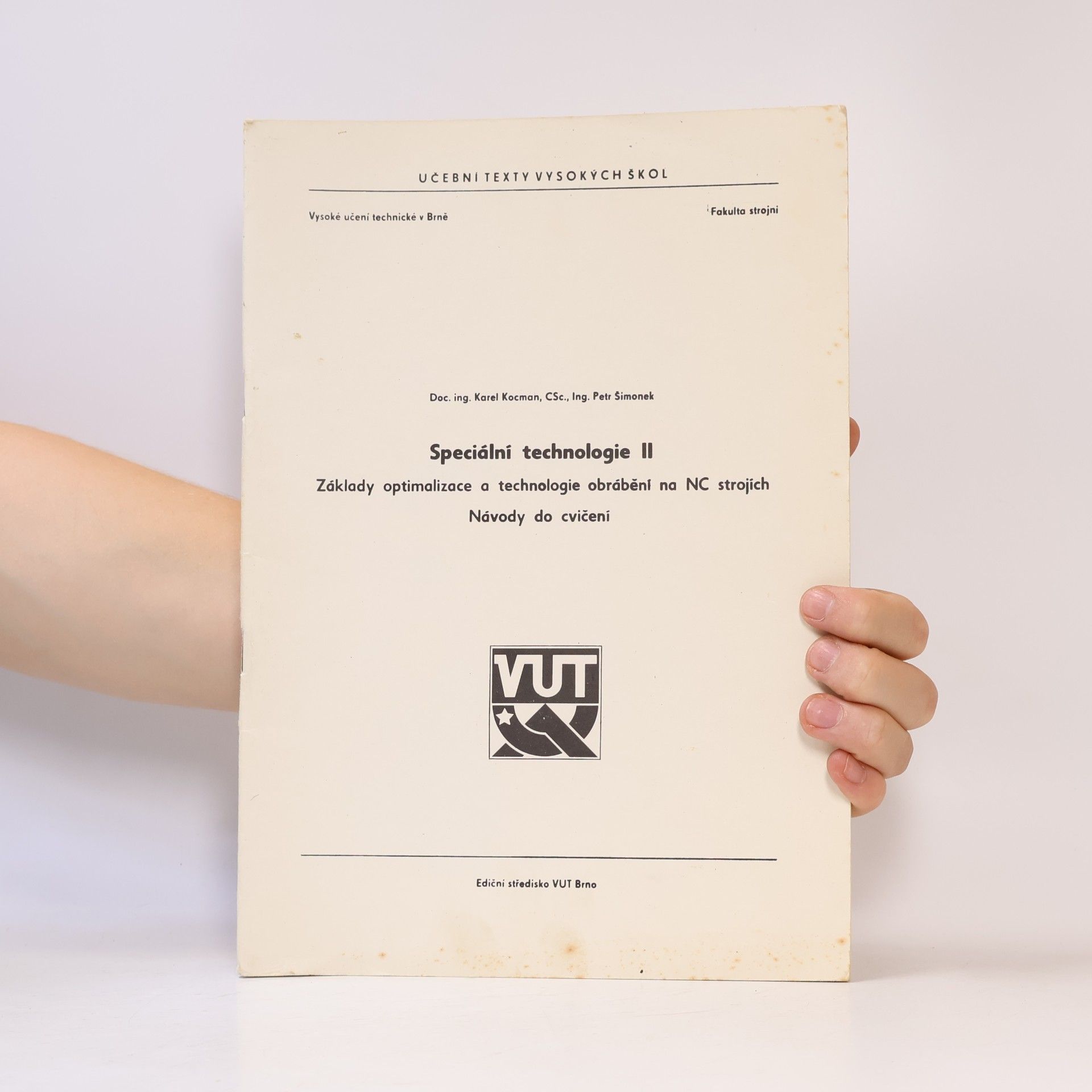 Karel Kocman Speciální technologie II