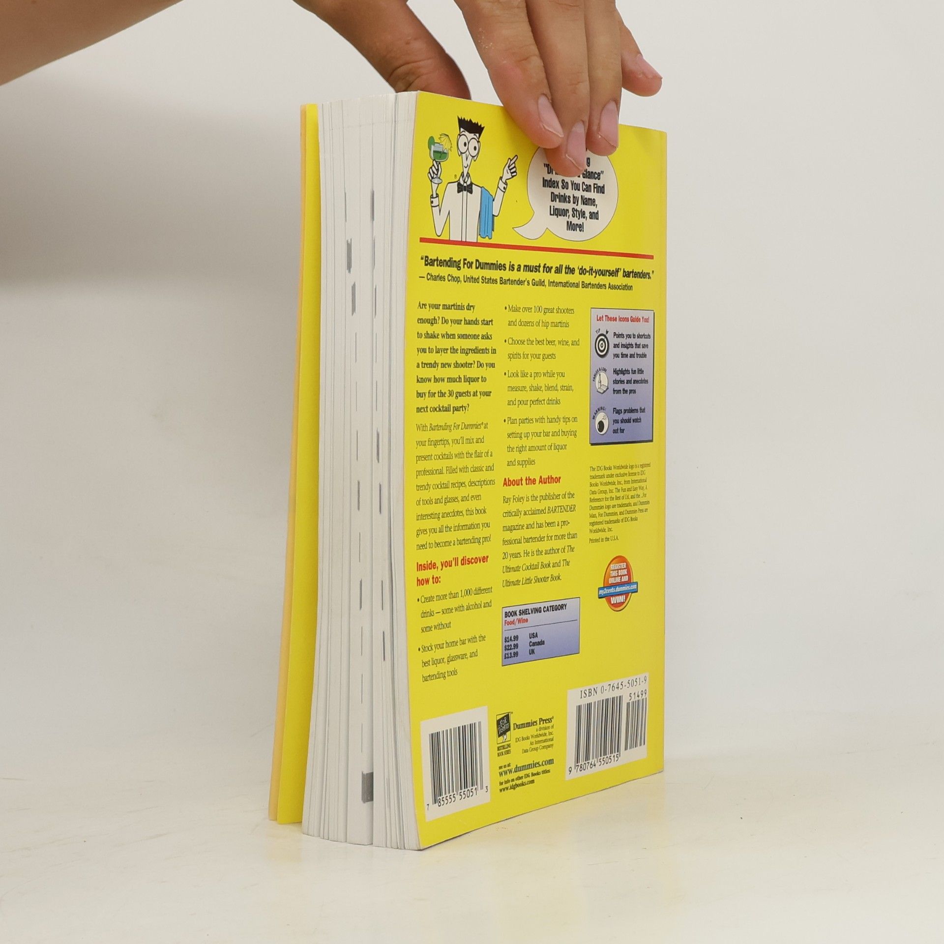 Ray Foley Bartending For Dummies