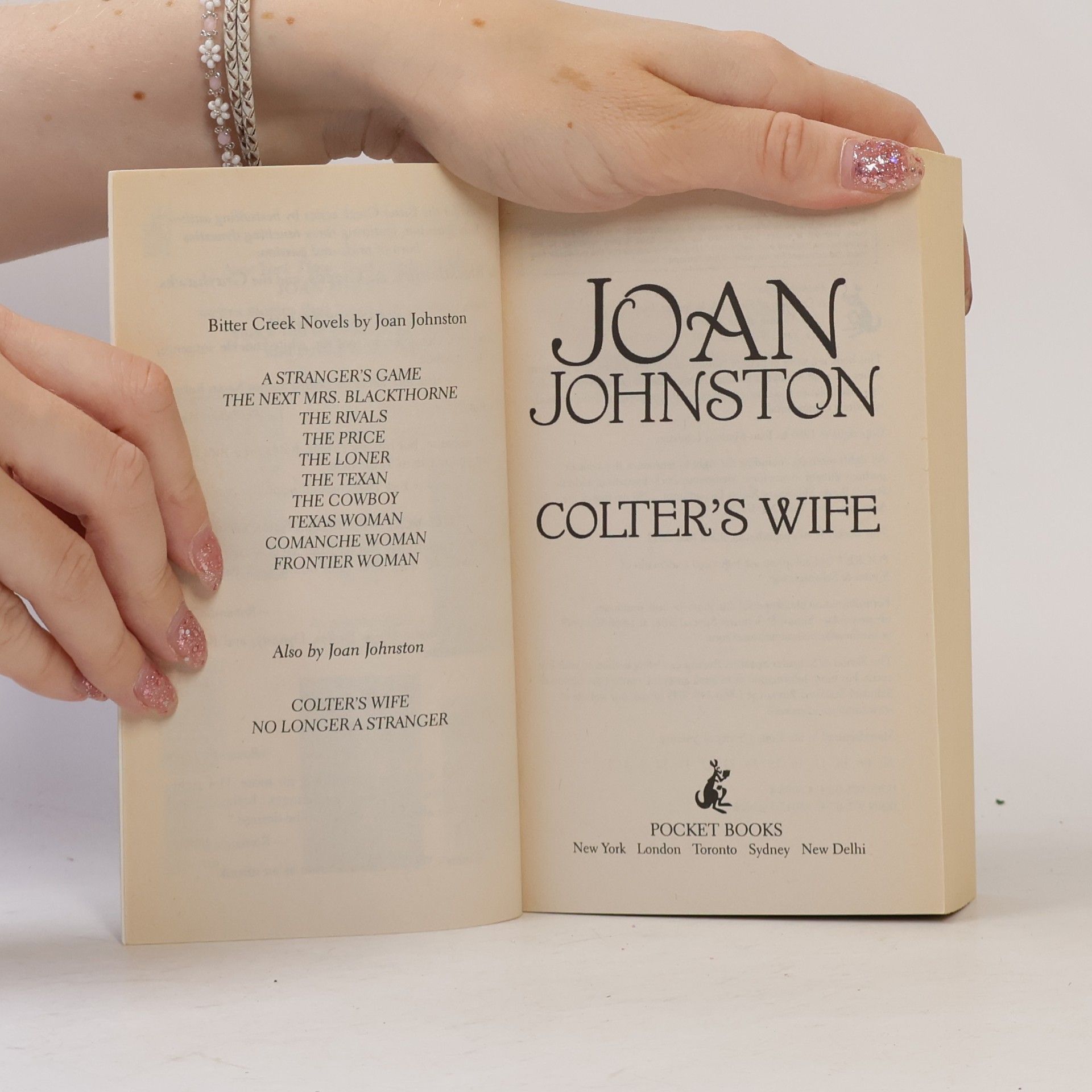 Joan Johnston Pocket Books Romance: Colter's Wife