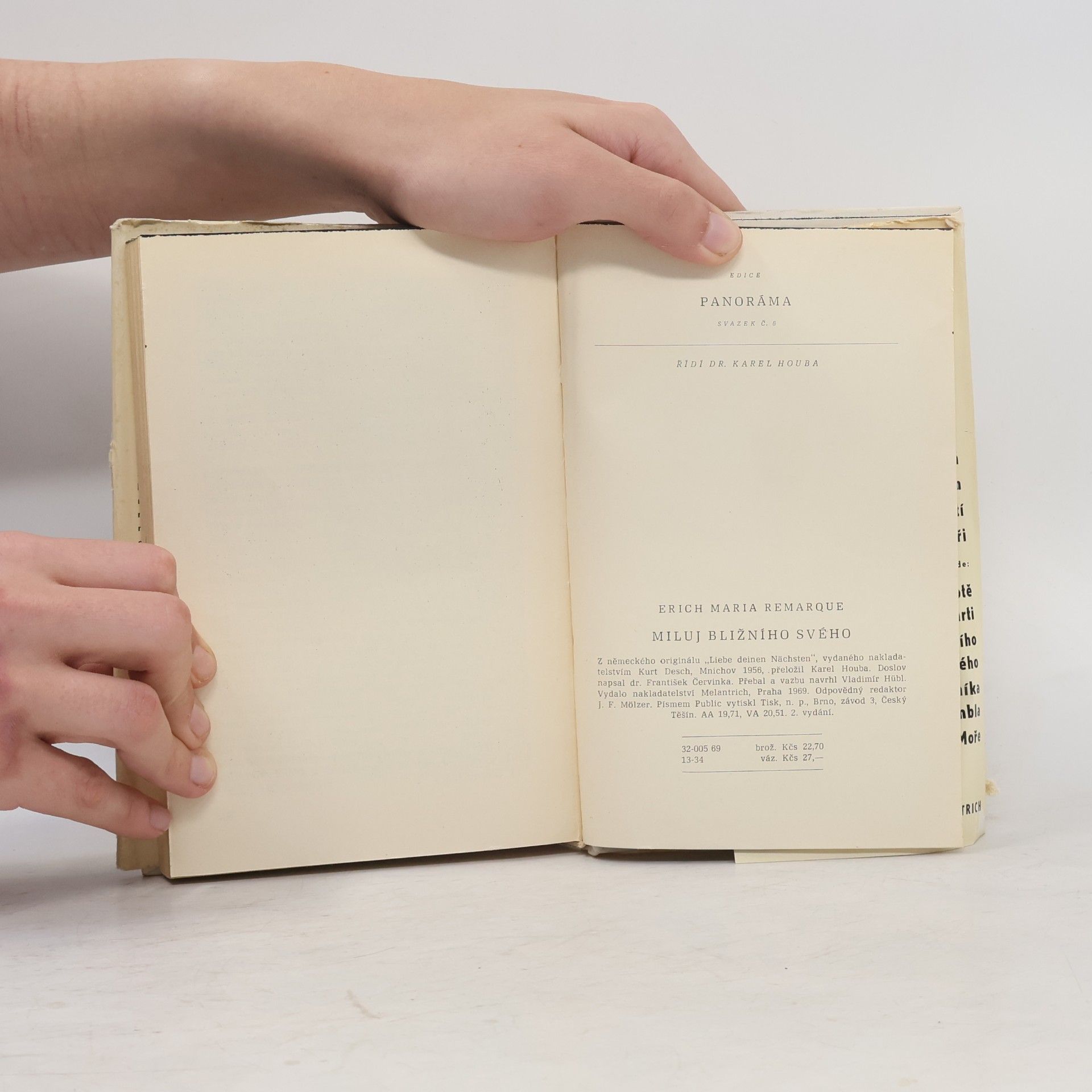 Erich Maria Remarque Miluj bližního svého