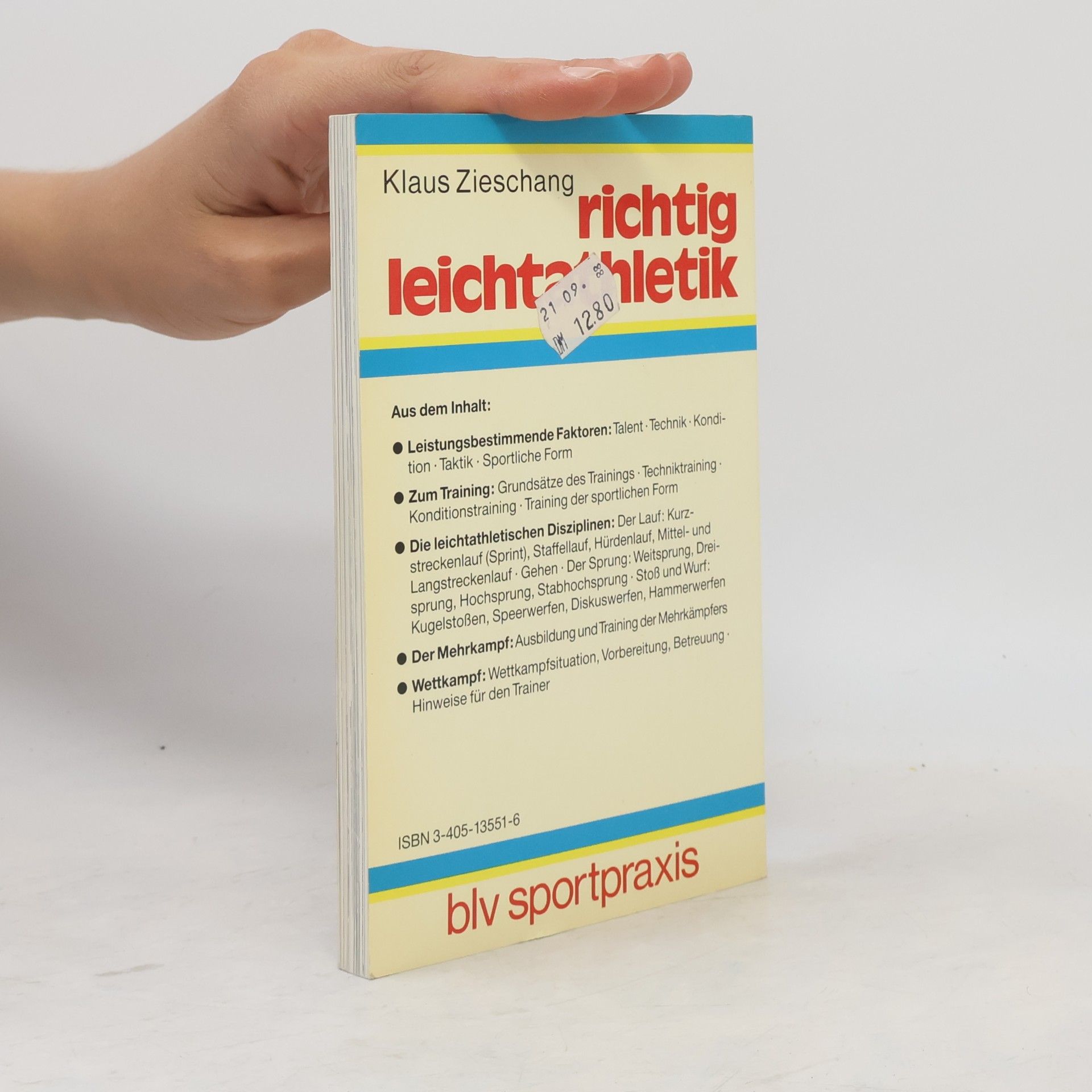 Klaus Zieschang Richtig Leichtathletik