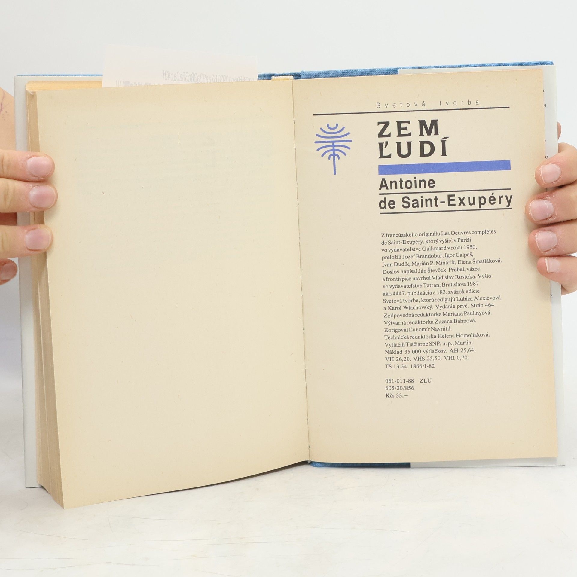 Antoine de Saint-Exupéry Zem l'udí