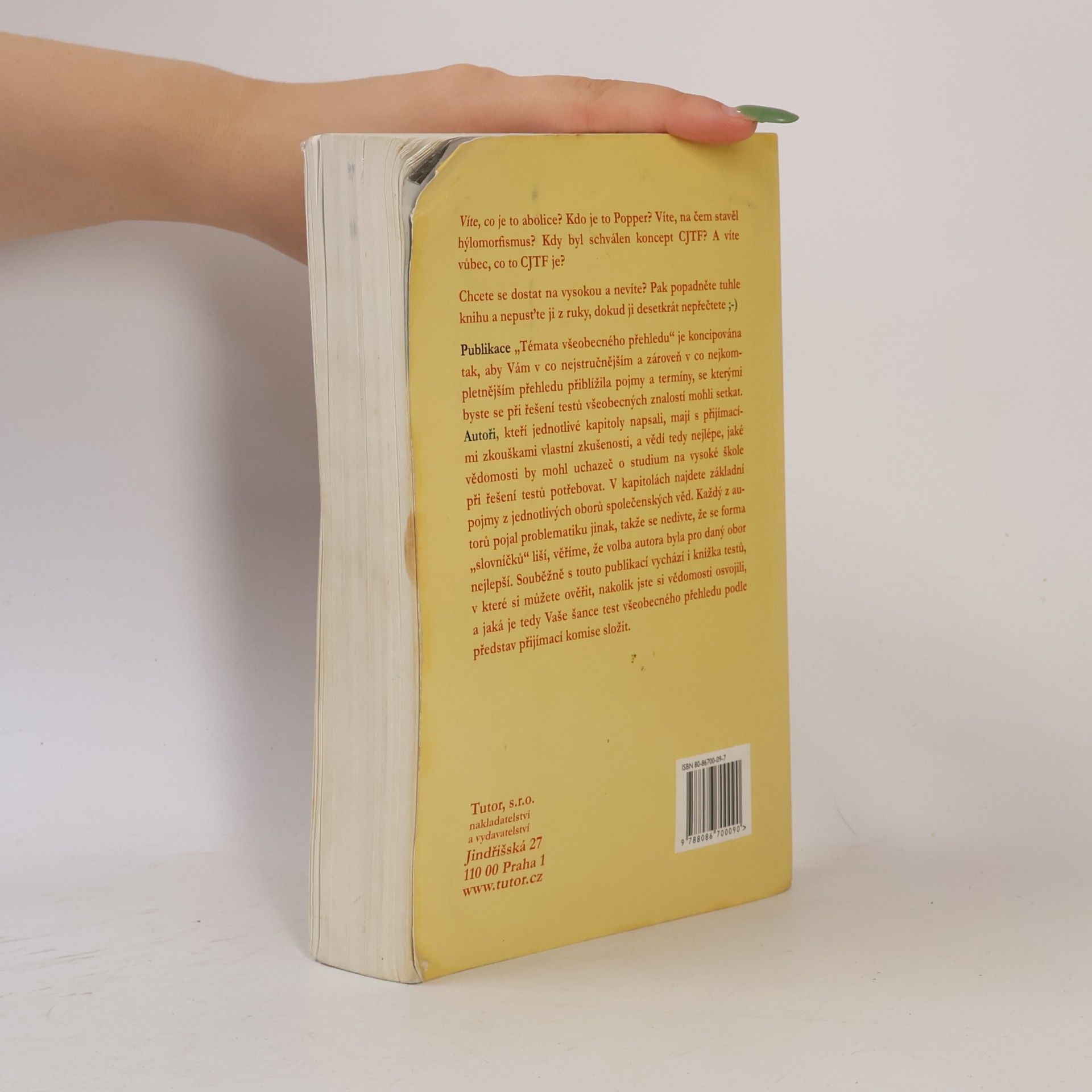 Various authors Témata všeobecného přehledu k přijímacím zkouškám na vysoké školy