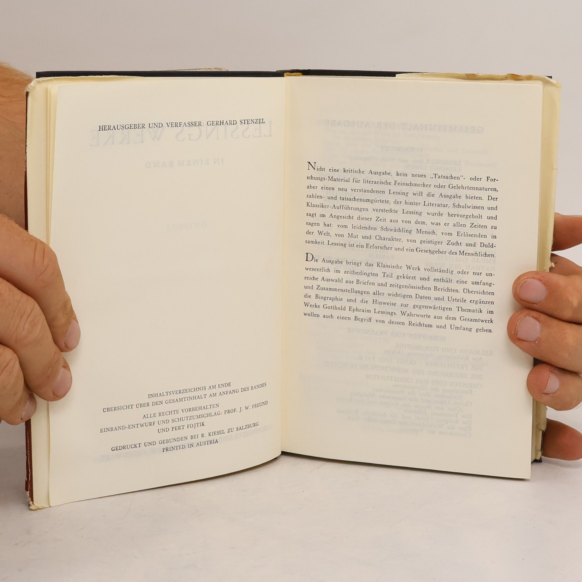 Gotthold Ephraim Lessing Werke in einem Band