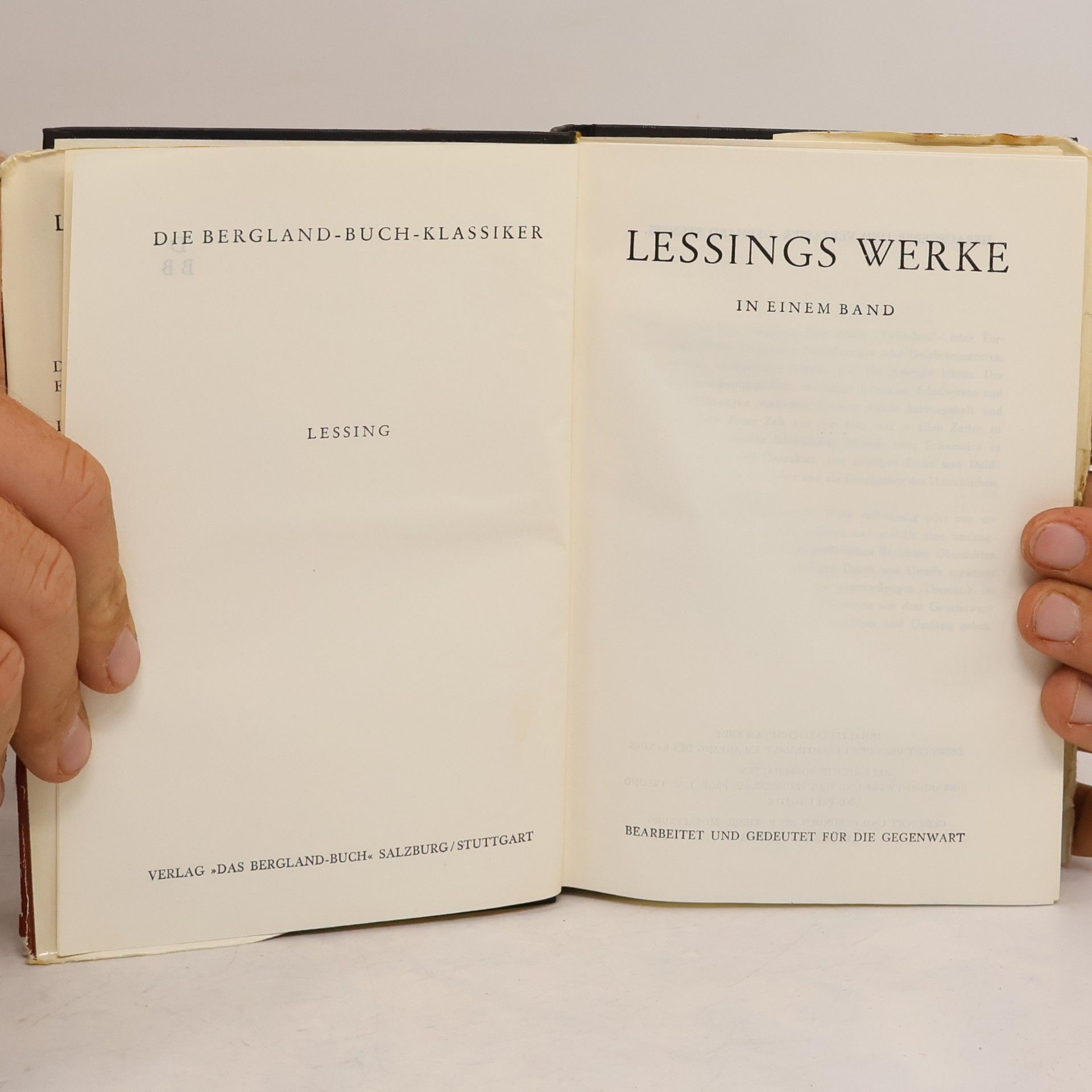 Gotthold Ephraim Lessing Werke in einem Band