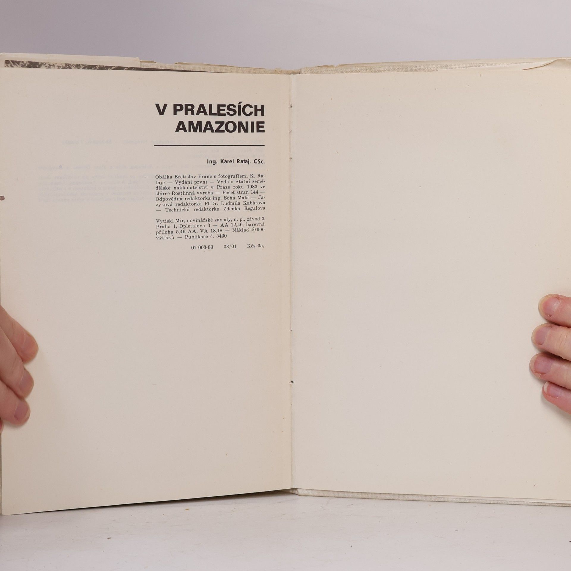Karel Rataj V pralesích Amazonie