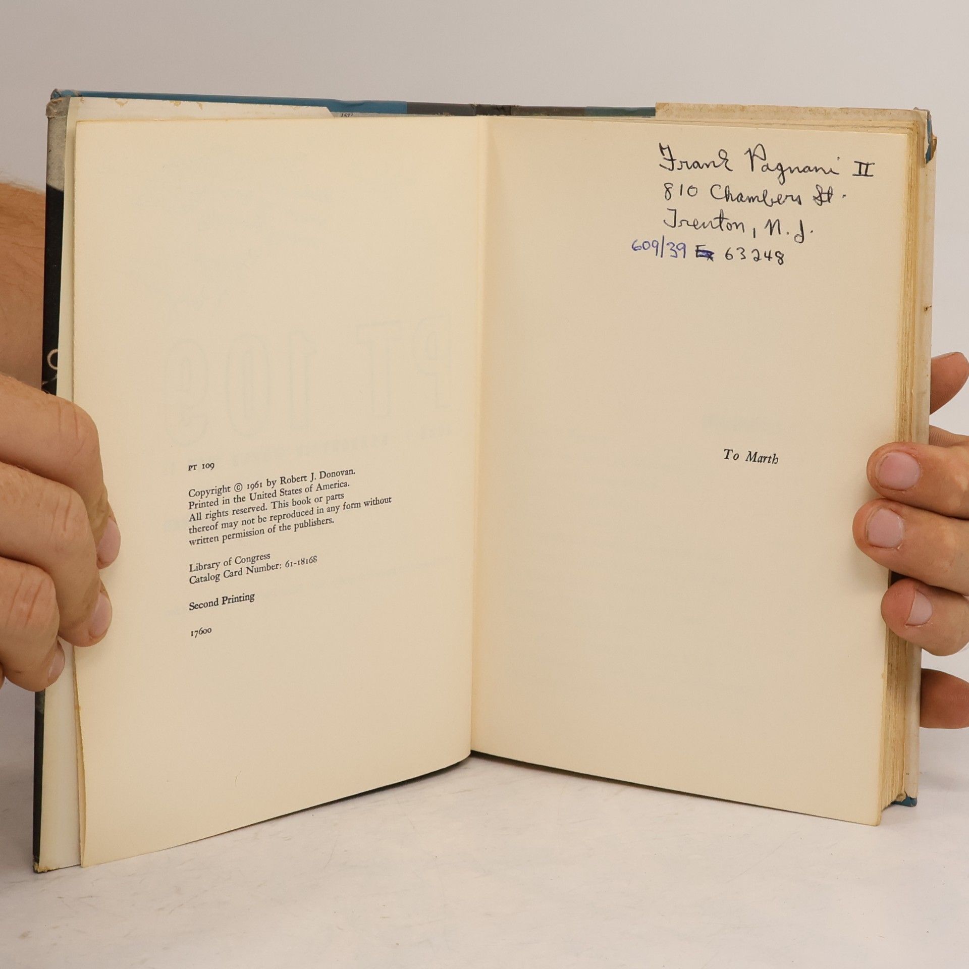Robert J. Donovan PT 109. John F. Kennedy in World War II