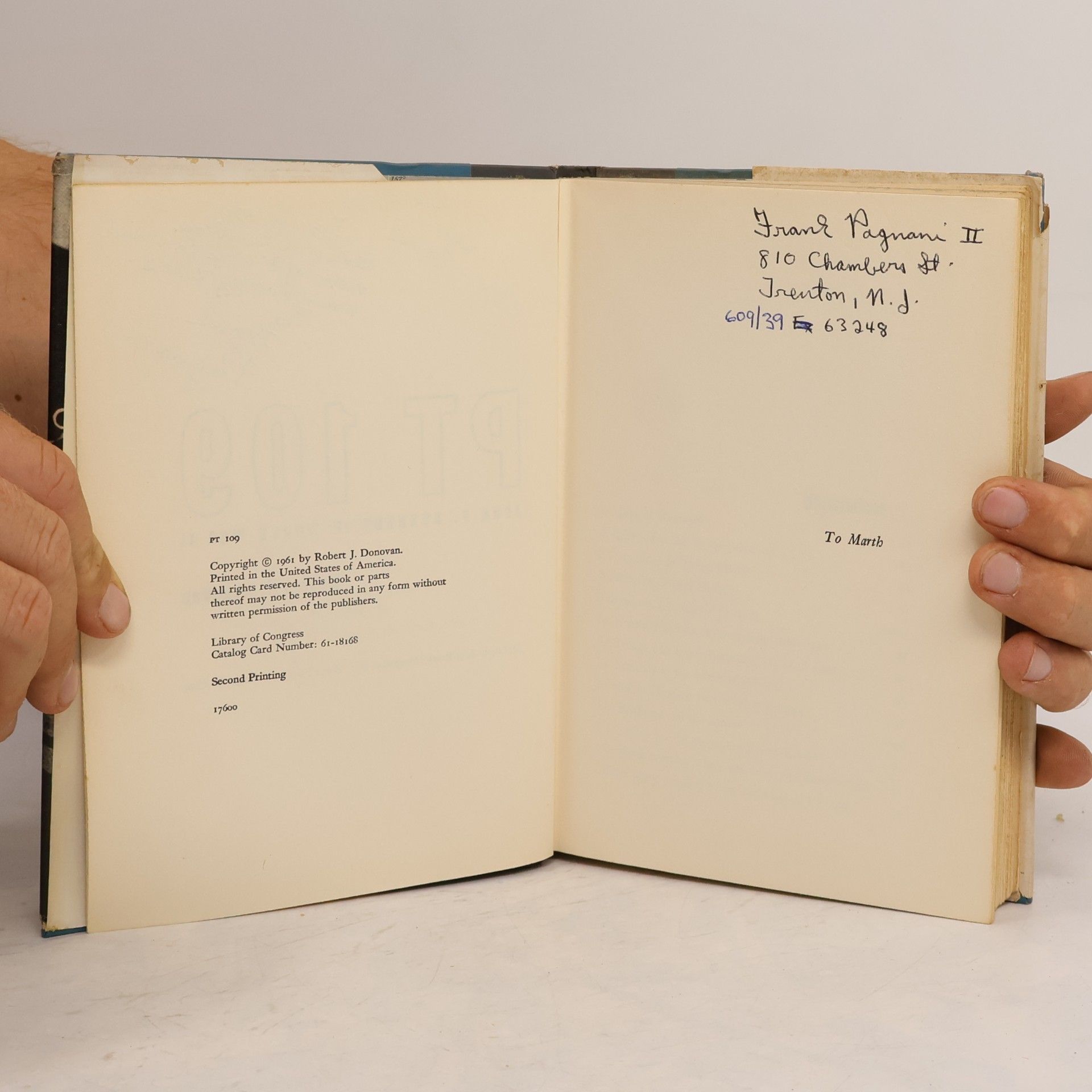 Robert J. Donovan PT 109. John F. Kennedy in World War II