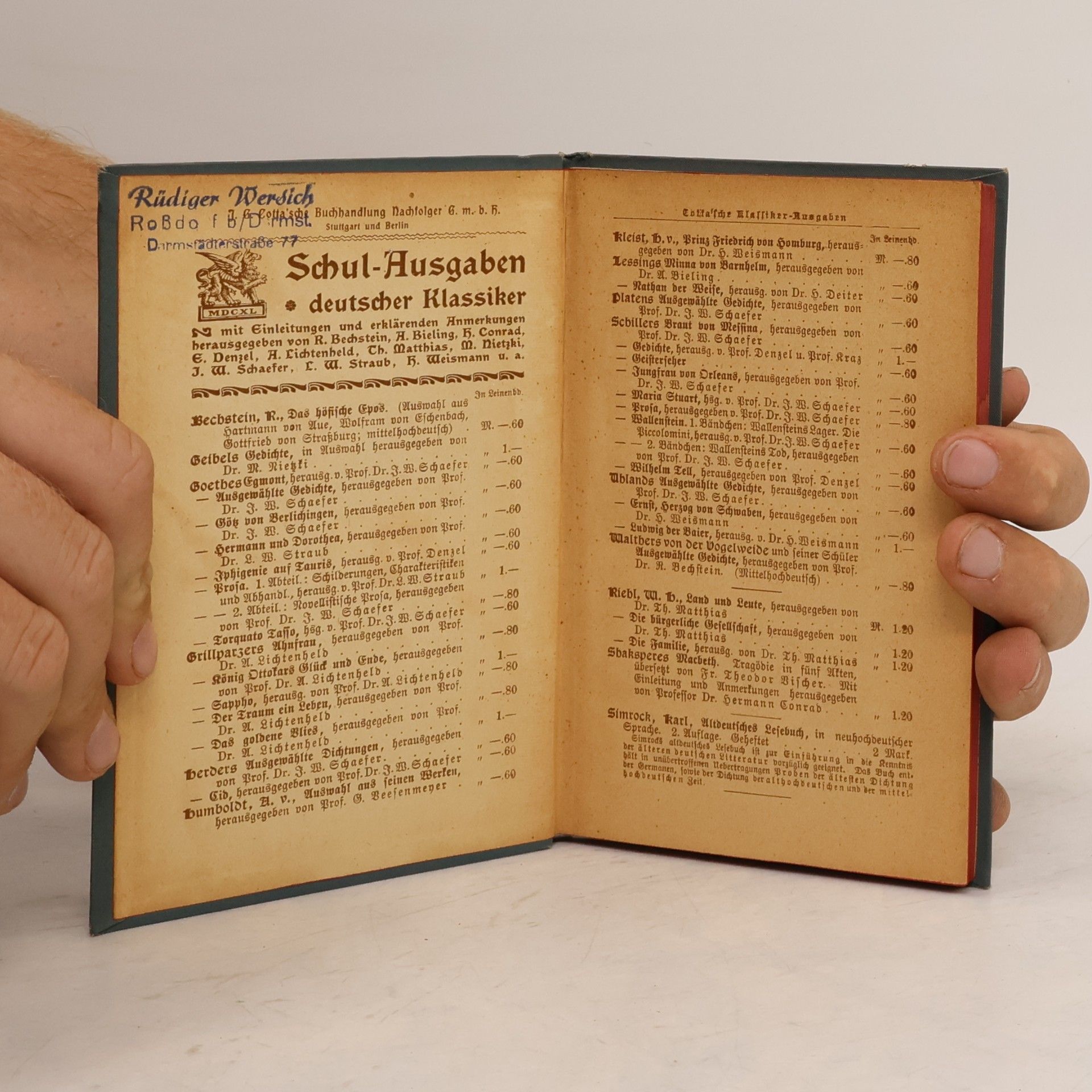 Friedrich Schiller Wallenstein. Ein dramatisches Gedicht. Zweites Bändchen. Wallensteins Tod