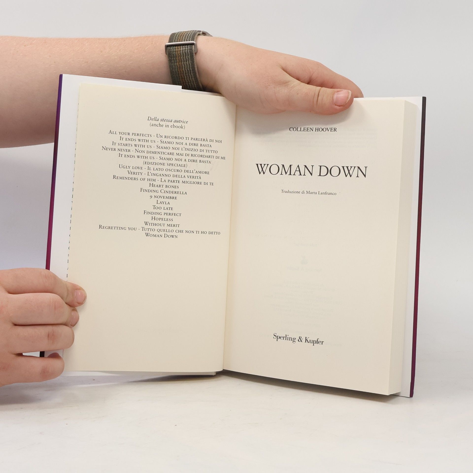 Colleen Hoover Pandora: Woman down