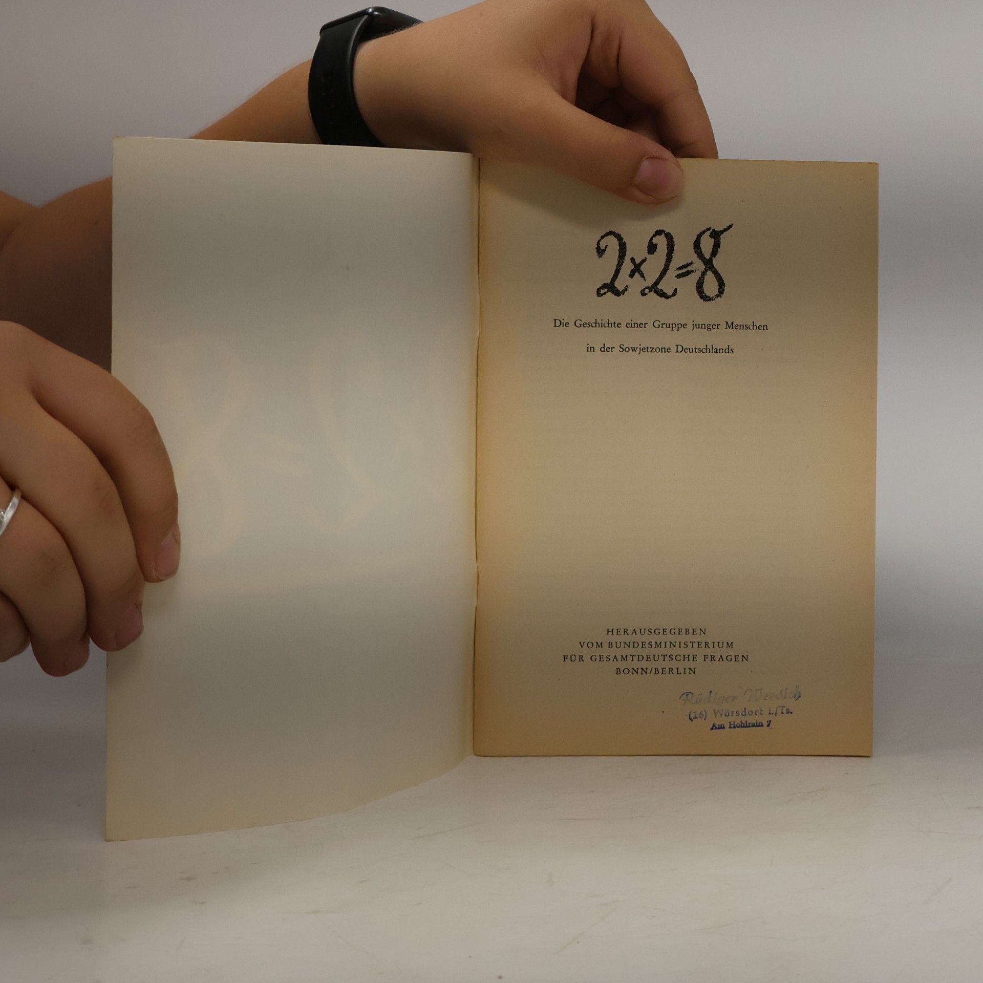Rainer Hildebrandt 2 × 2 = 8