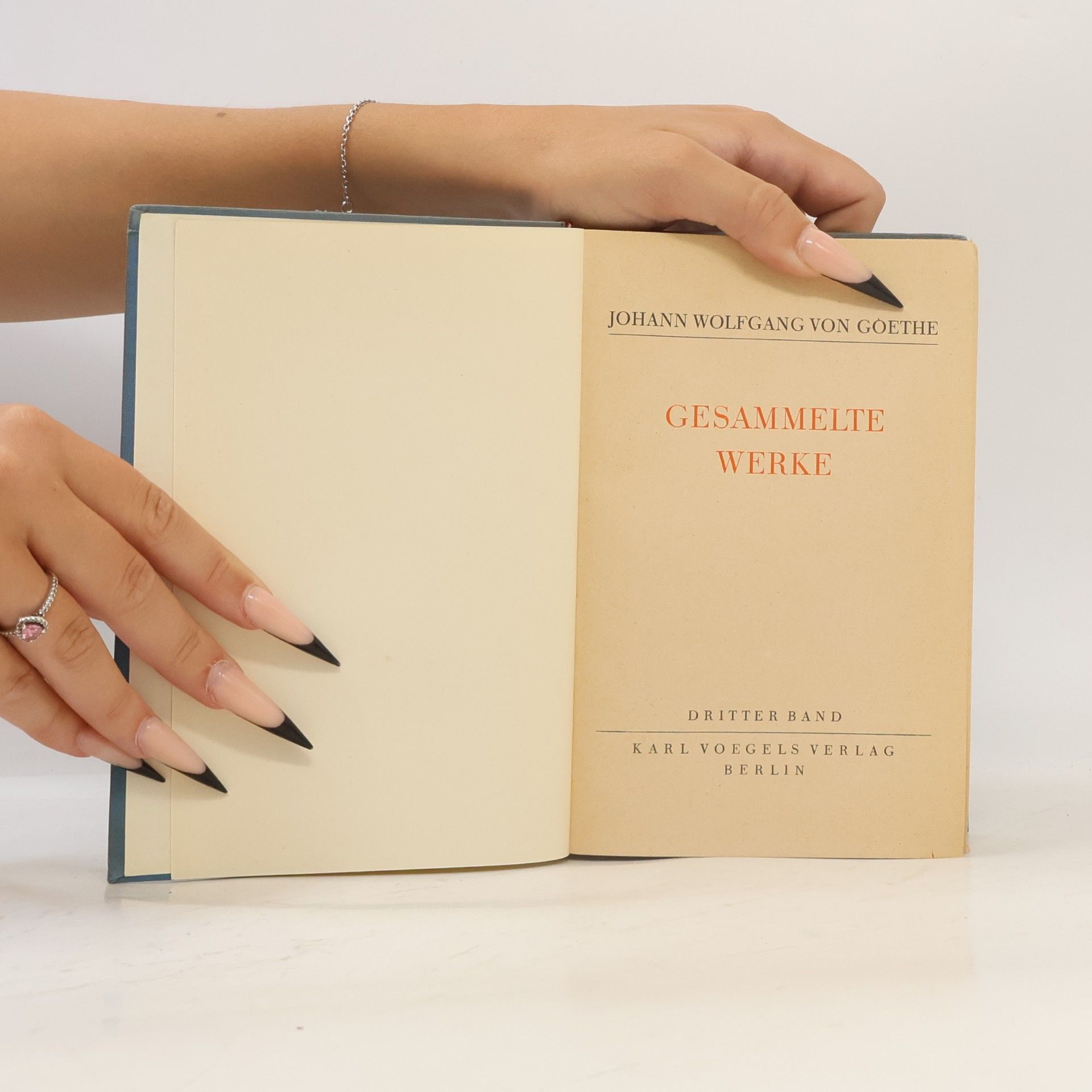 Johann Wolfgang von Goethe Gesammelte Werke 3