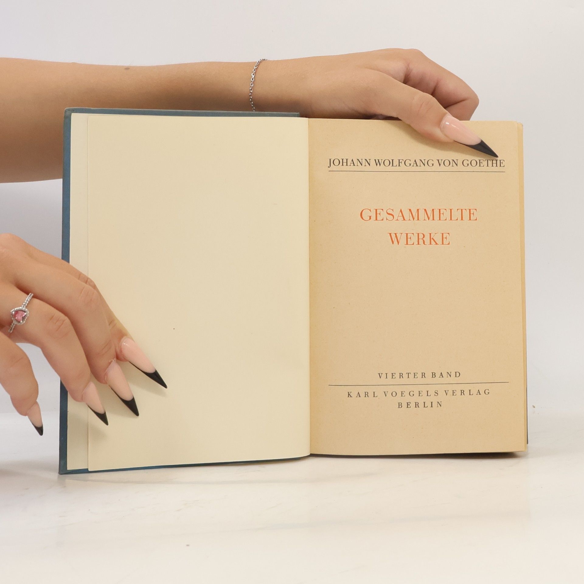 Johann Wolfgang von Goethe Gesammelte Werke IV