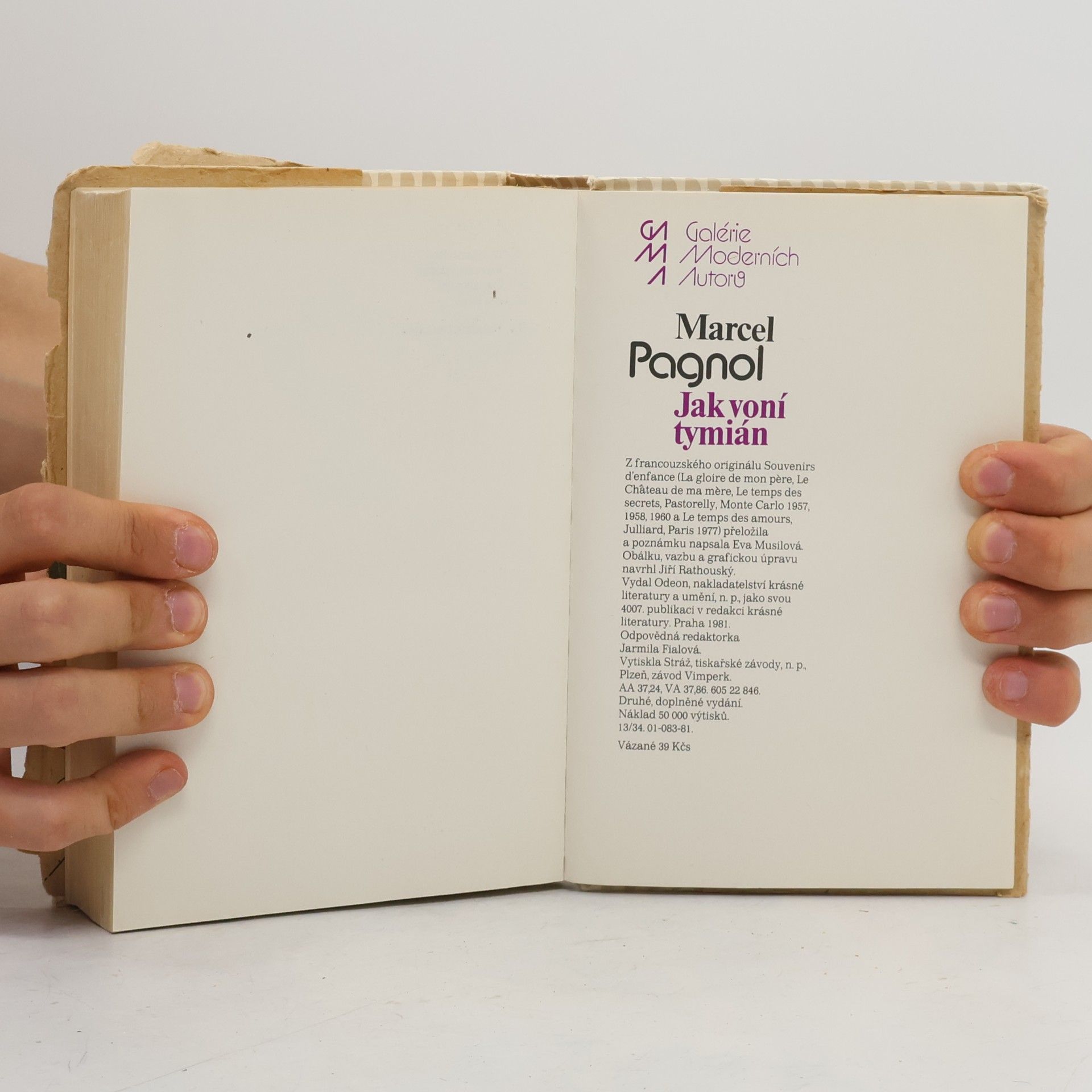Marcel Pagnol Jak voní tymián