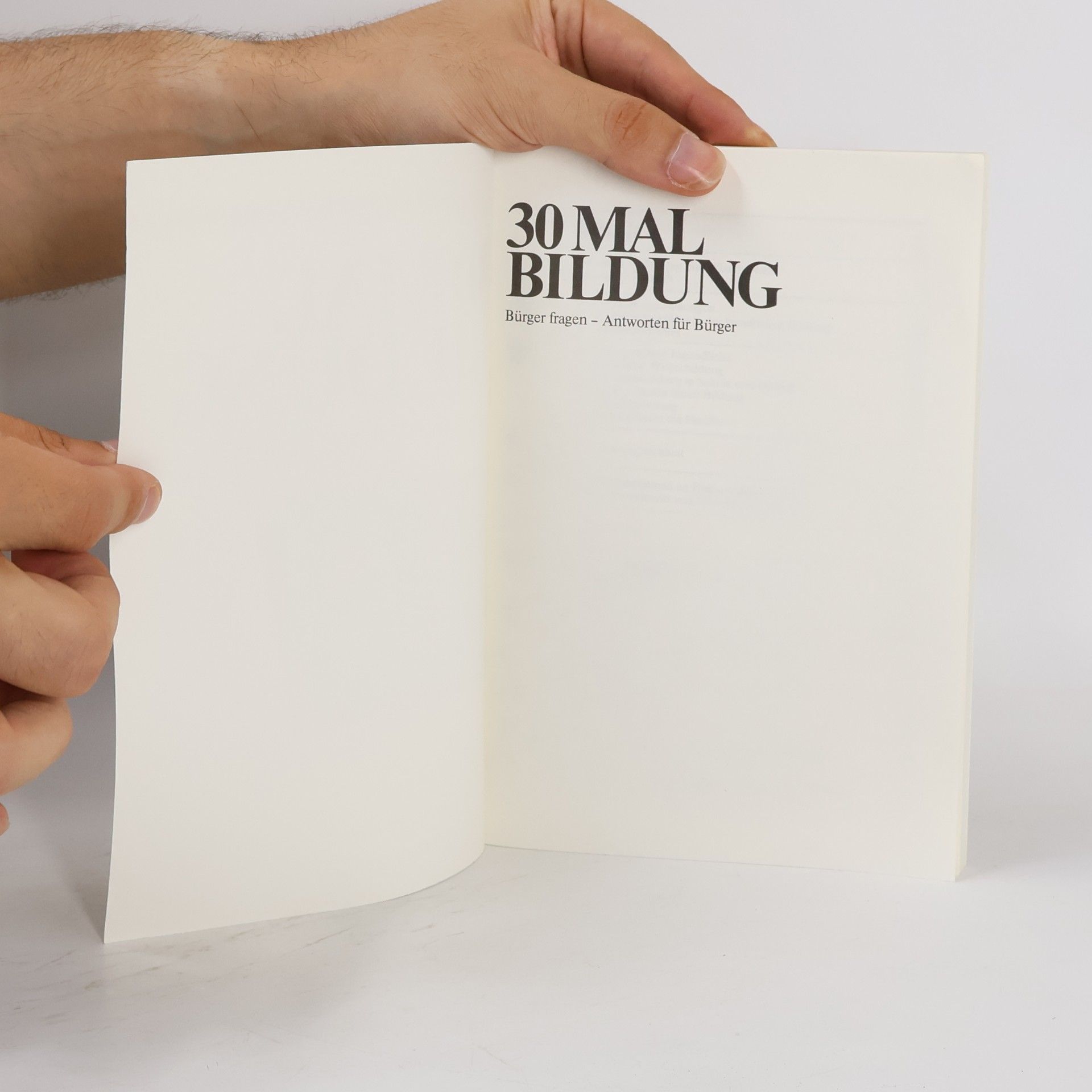 Autorenkollektiv 30 Mal Bildung