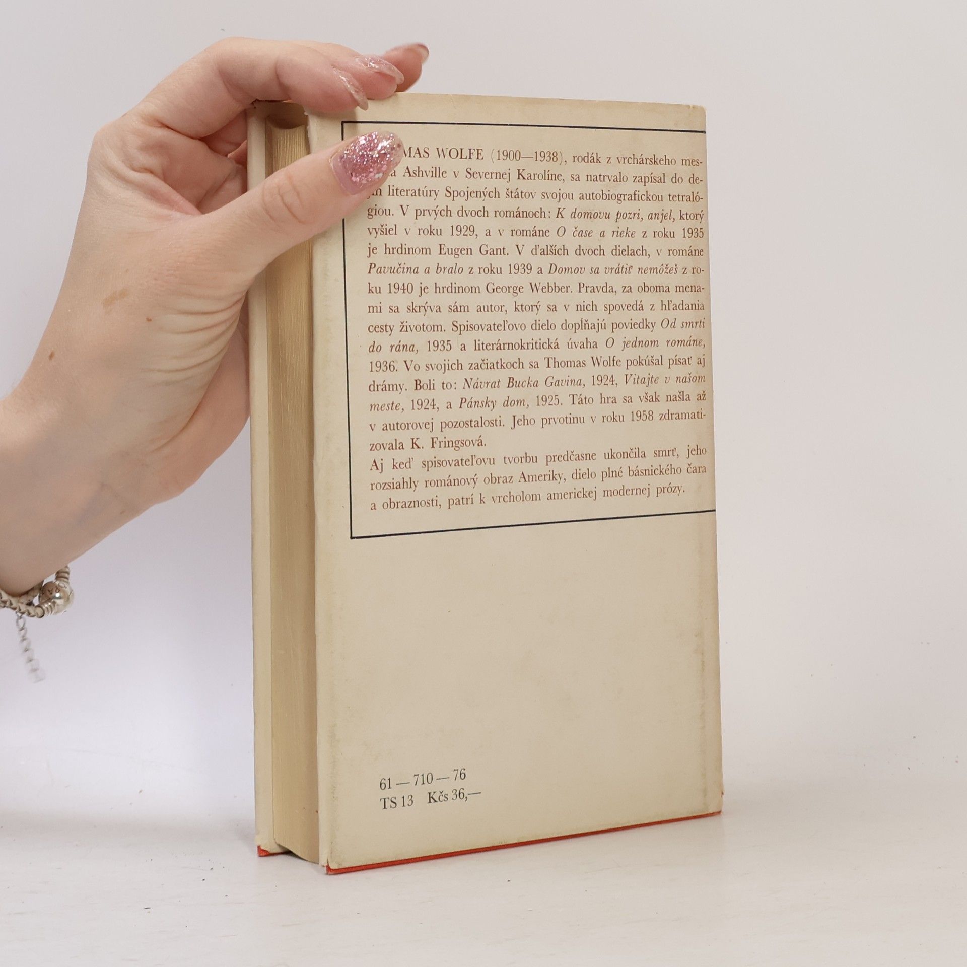 Thomas Clayton Wolfe K domovu pozri, anjel
