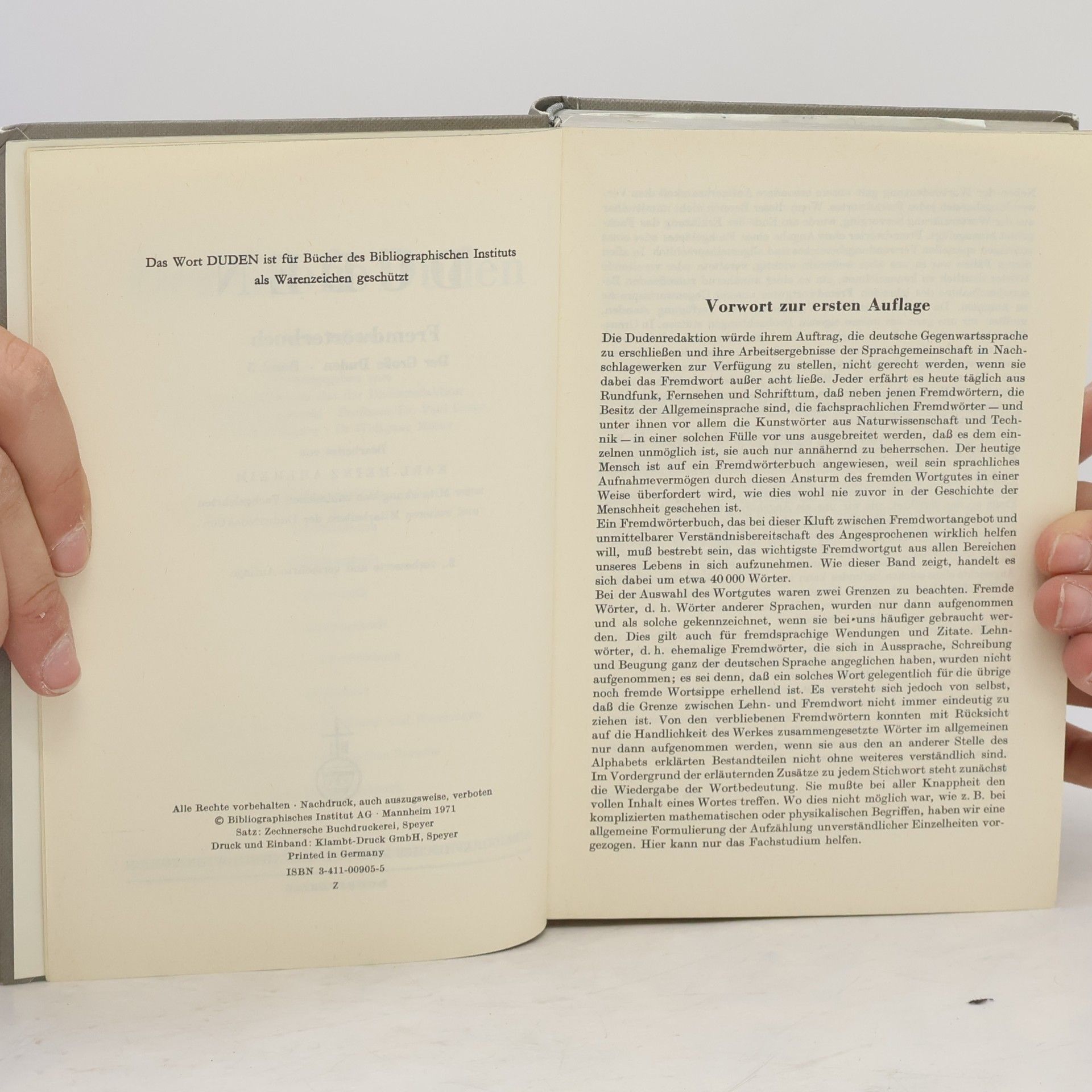 Günther Drosdowski Der Grosse Duden. Fremdwörterbuch