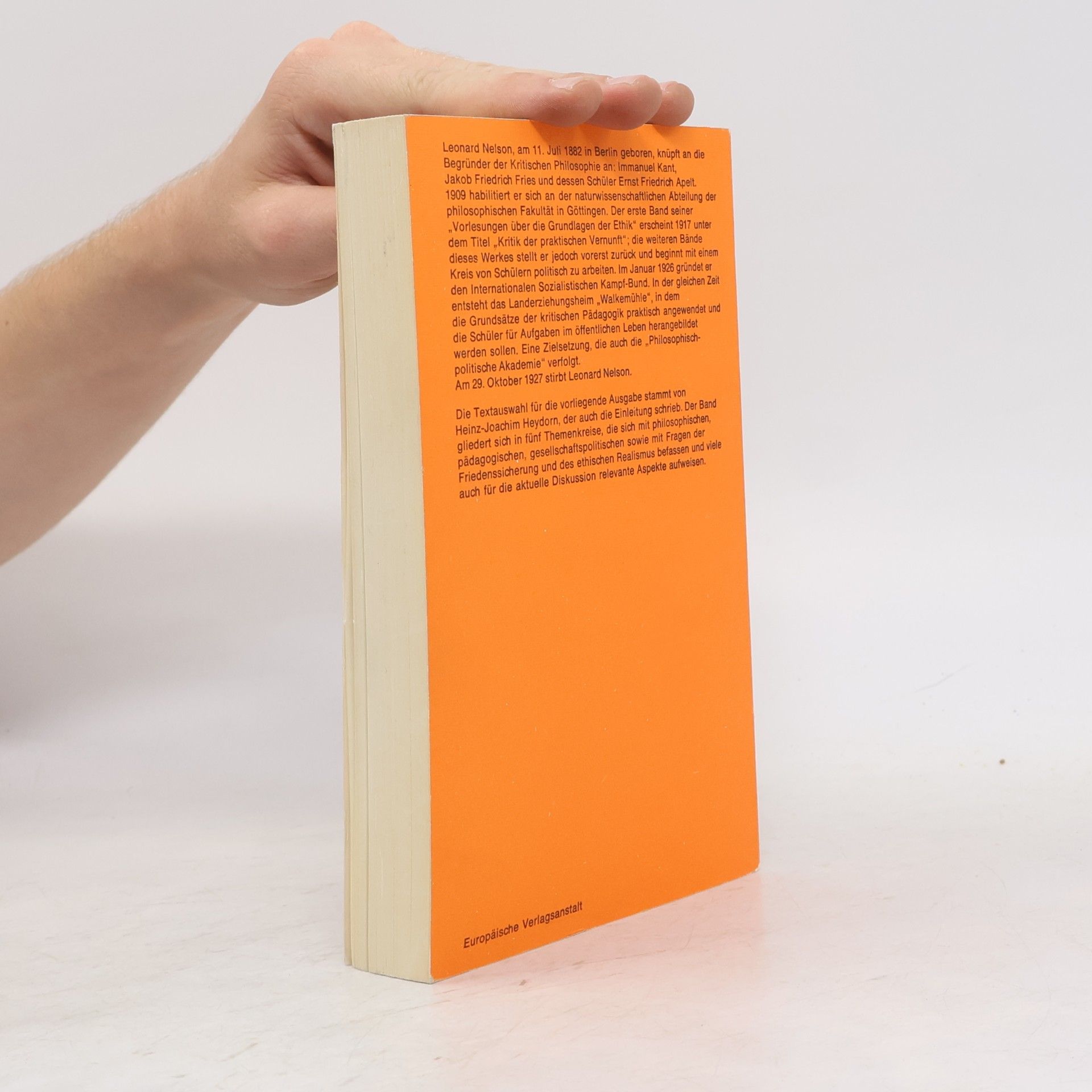Leonard Nelson Ausgewählte Schriften
