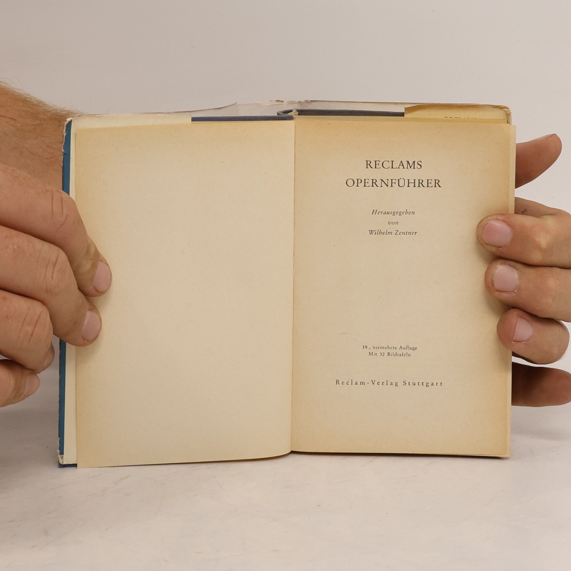 Wilhelm Zentner Reclams Opernführer