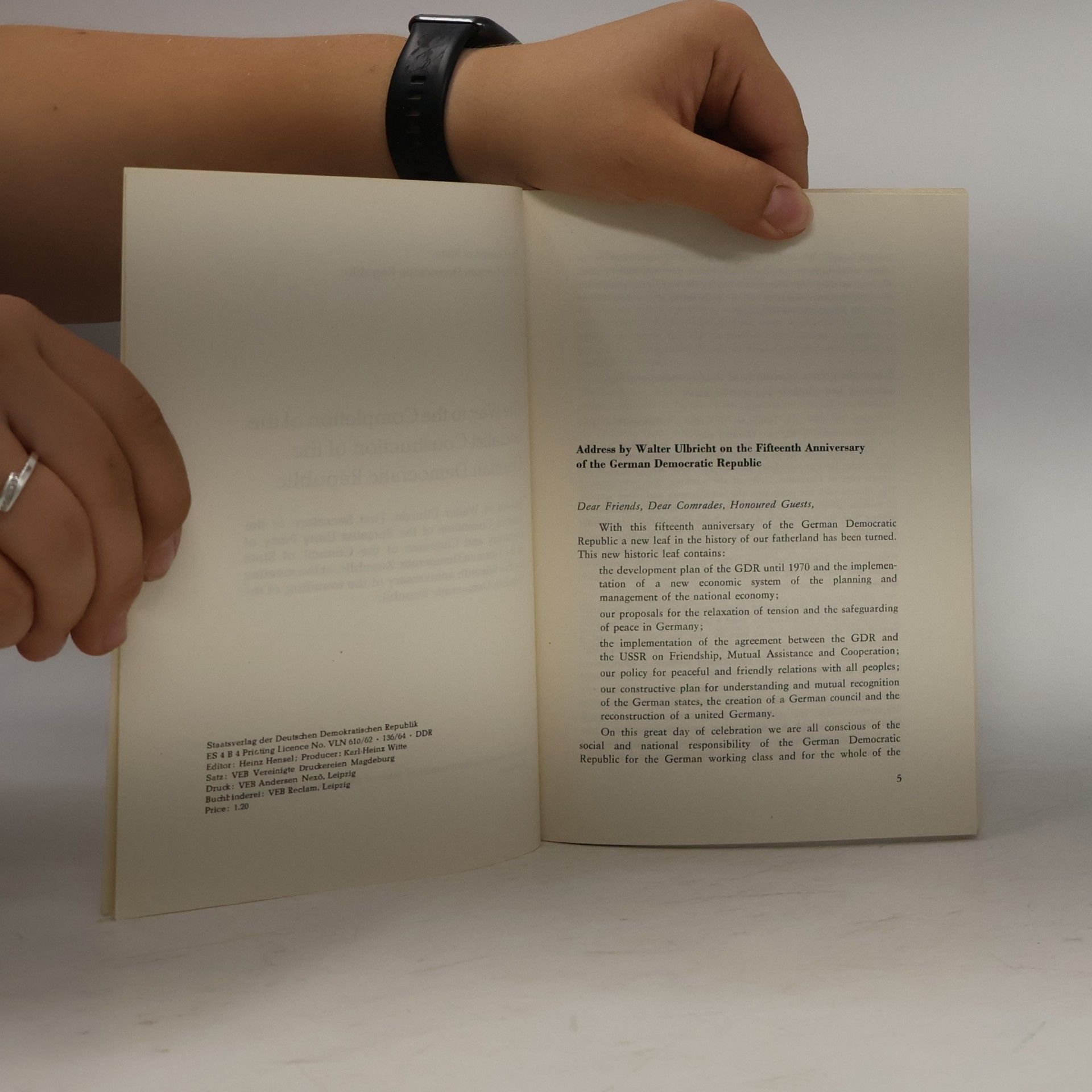 Autorenkollektiv The Way to the Completion of the Socialist Construction of the German Democratic Republic