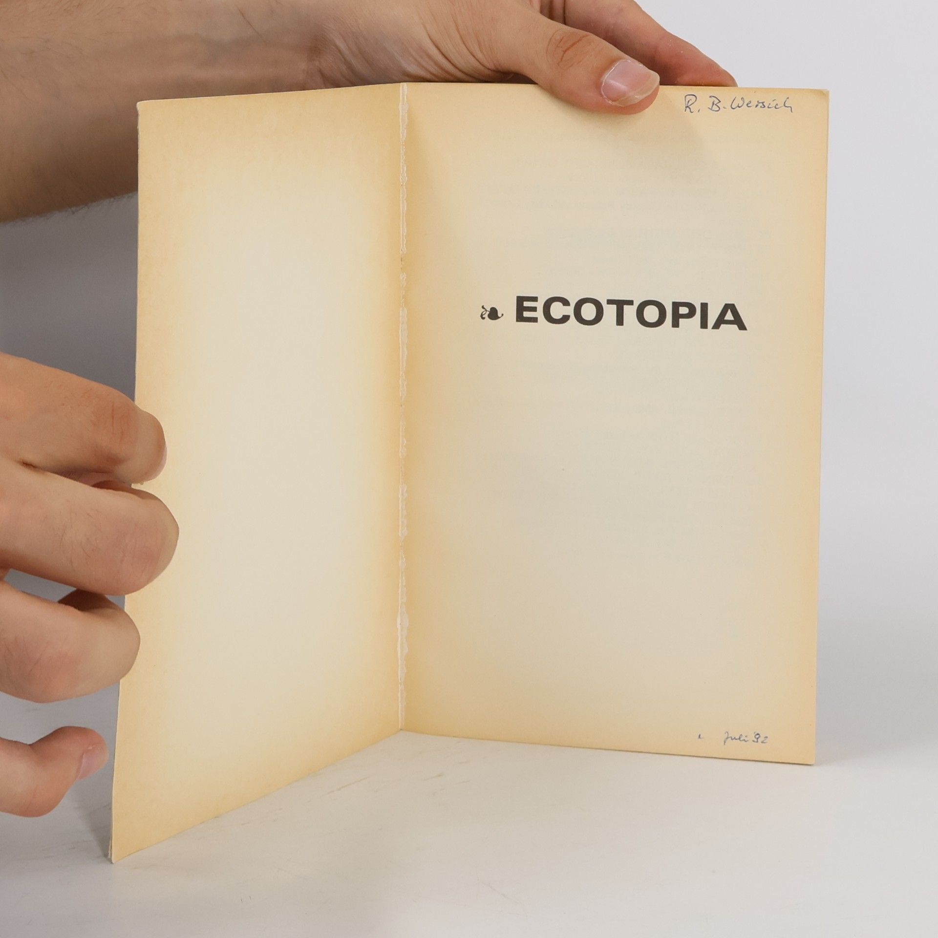 Ernest Callenbach Ecotopia