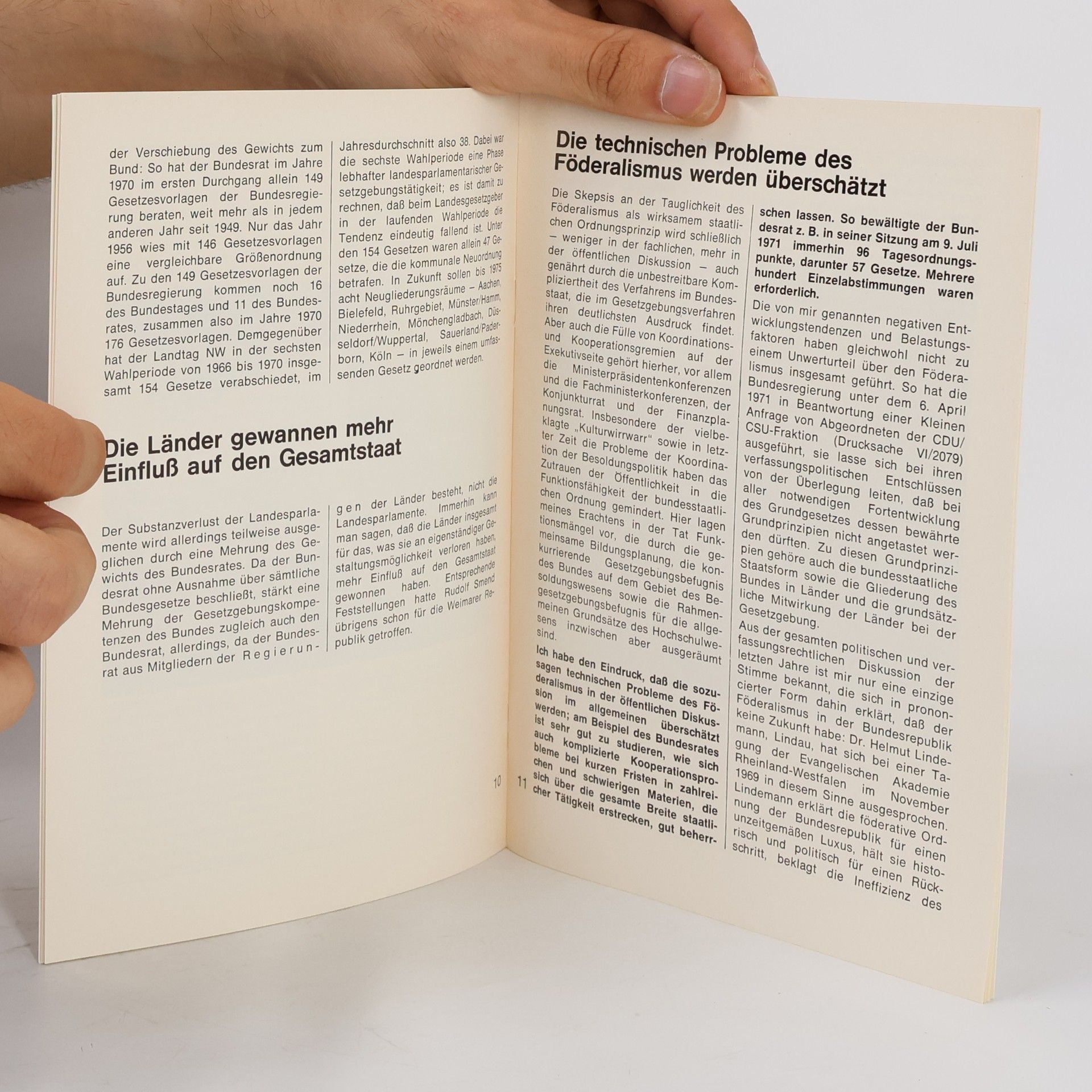 Diether Posser Föderalismus in der Krise?