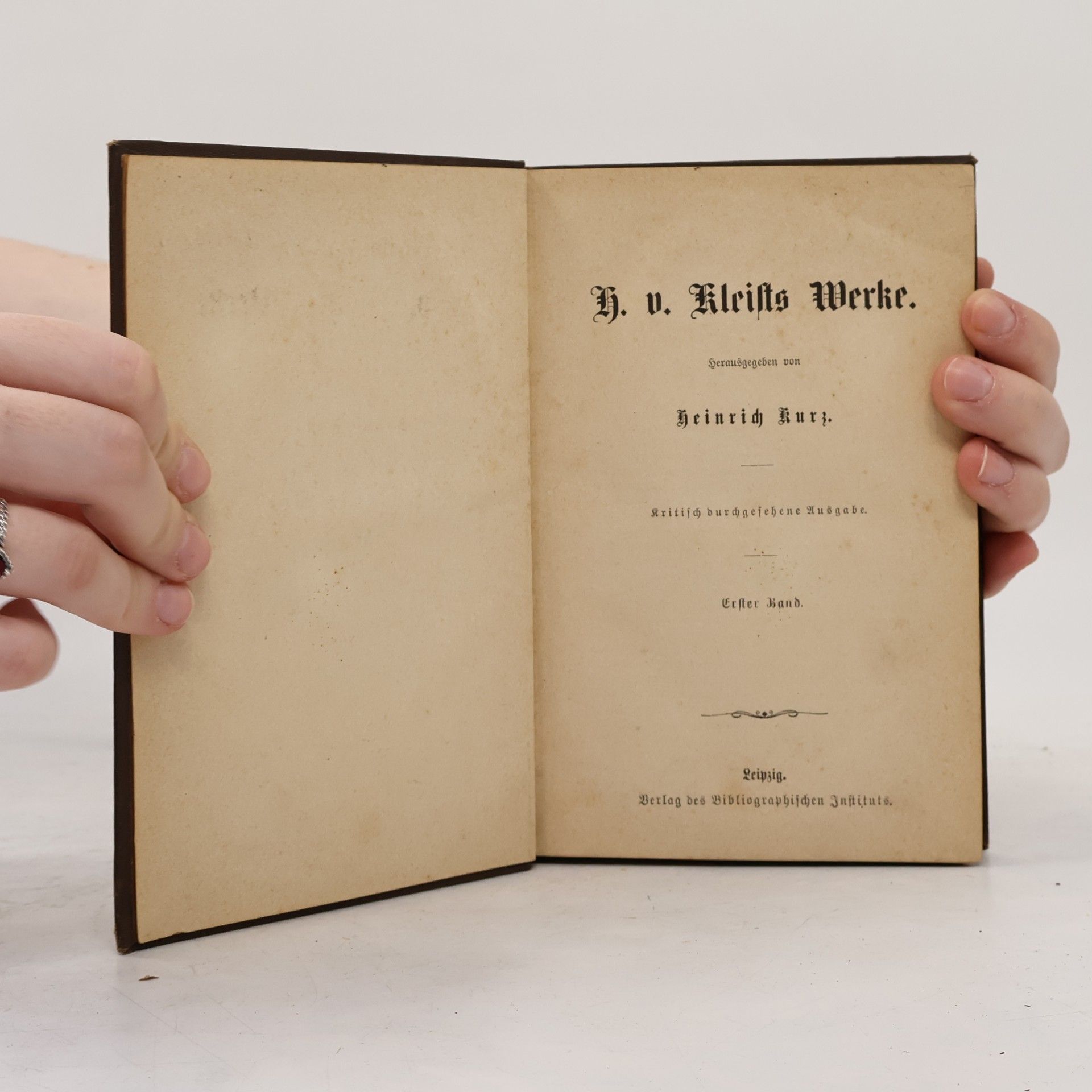 Heinrich von Kleist H. v. Kleists Werke 1