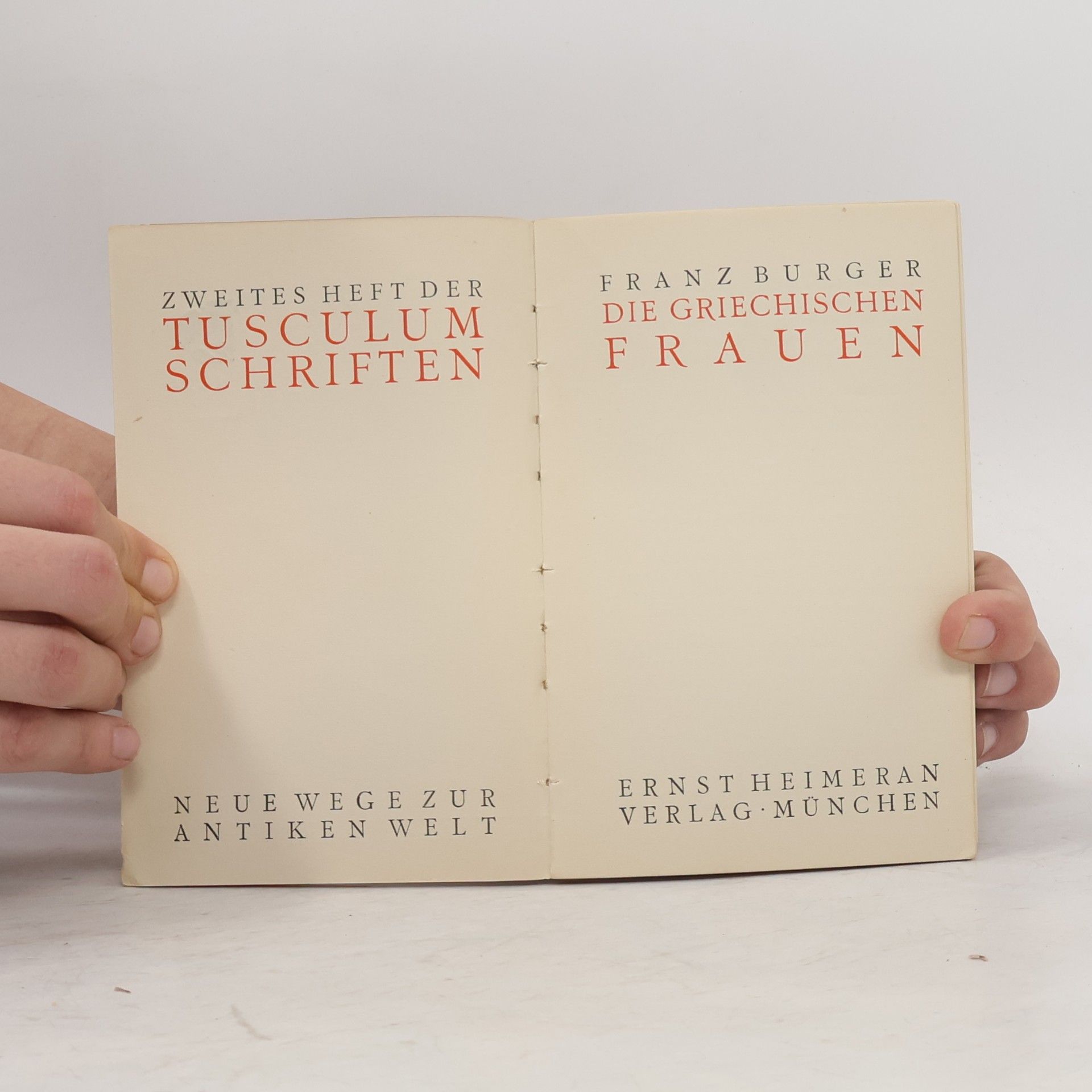 Franz Burger Die griechischen Frauen