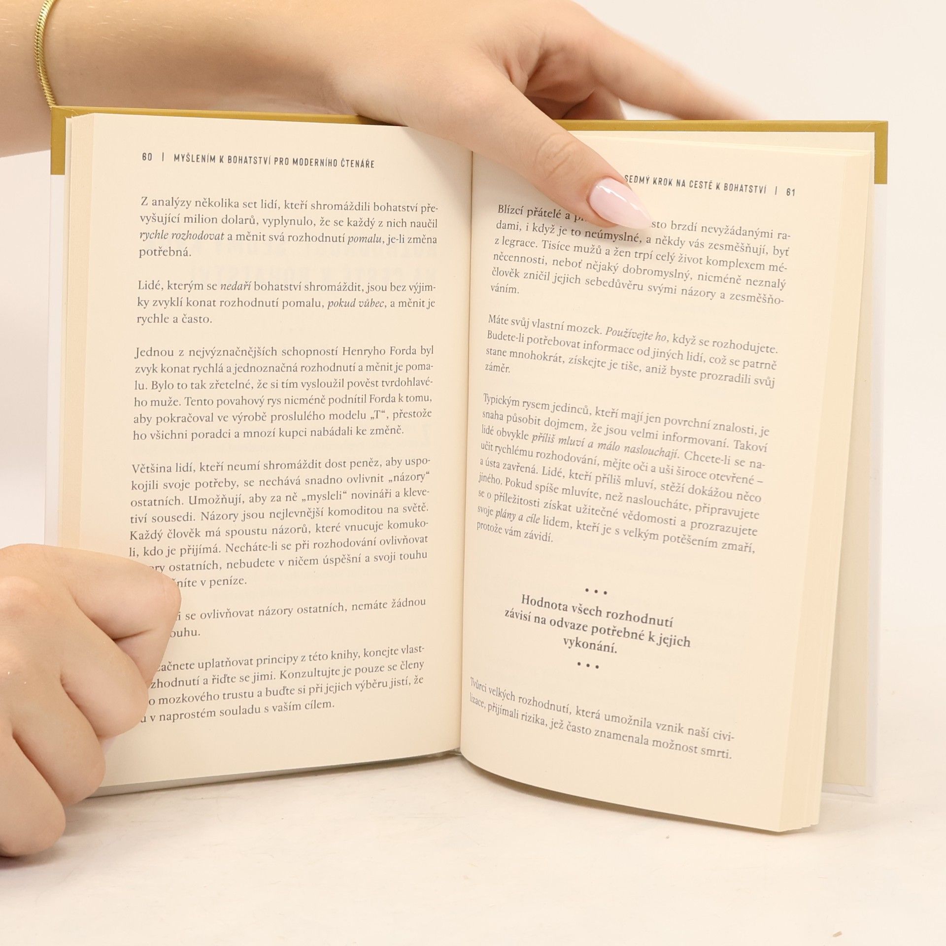 Napoleon Hill Myšlení k bohatství : pro moderního čtenáře