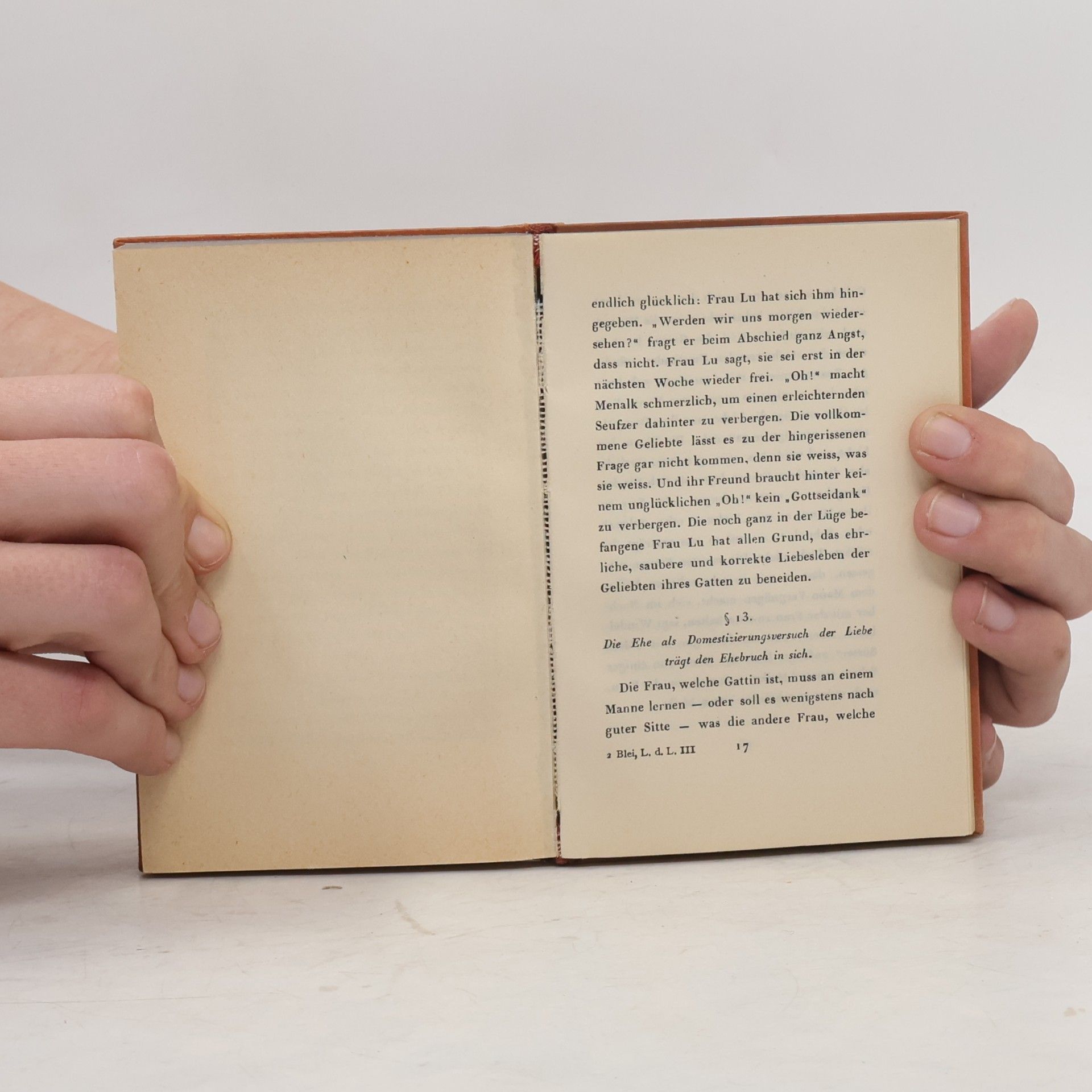 Franz Blei Lehrbuch der Liebe