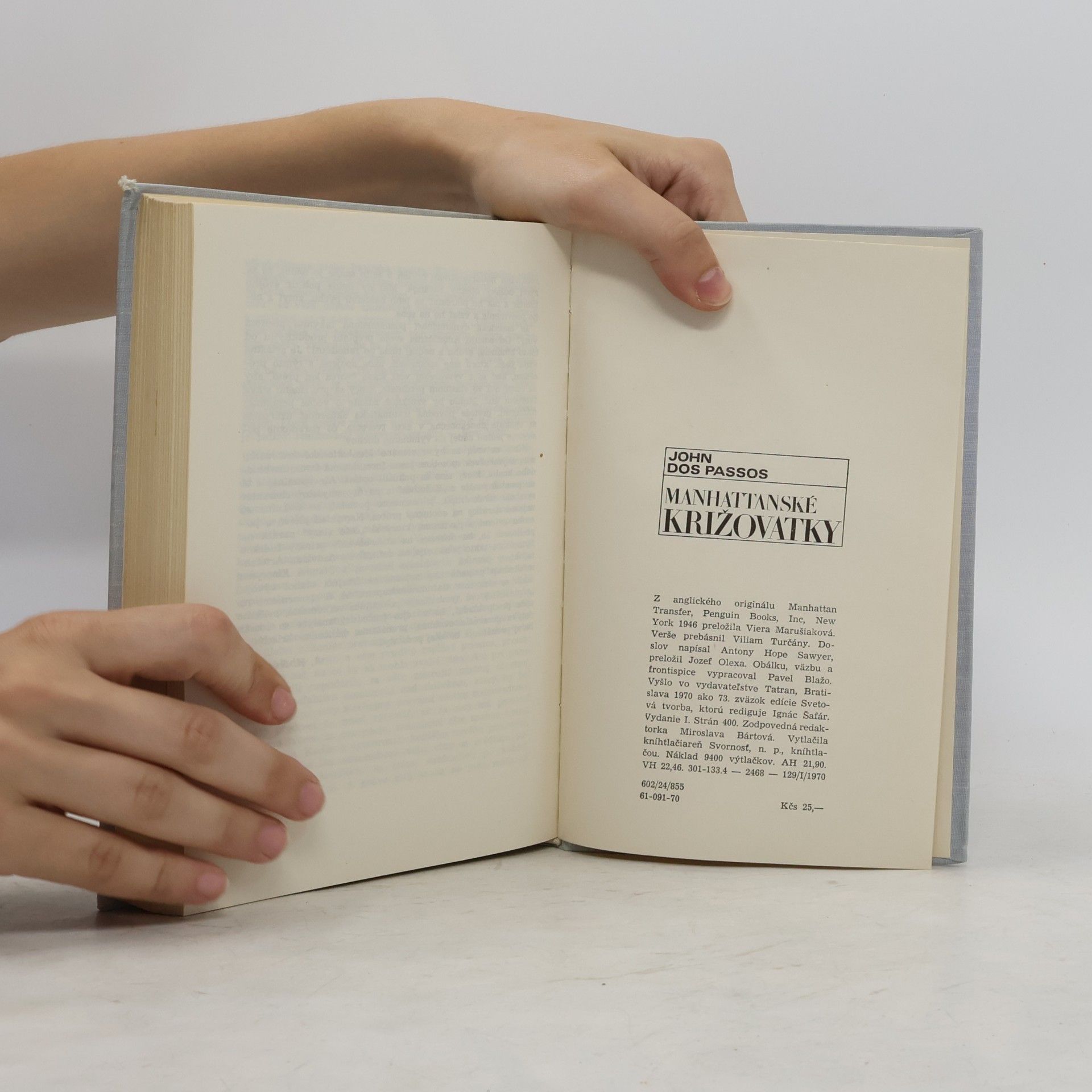 John Dos Passos Manhattanské križovatky