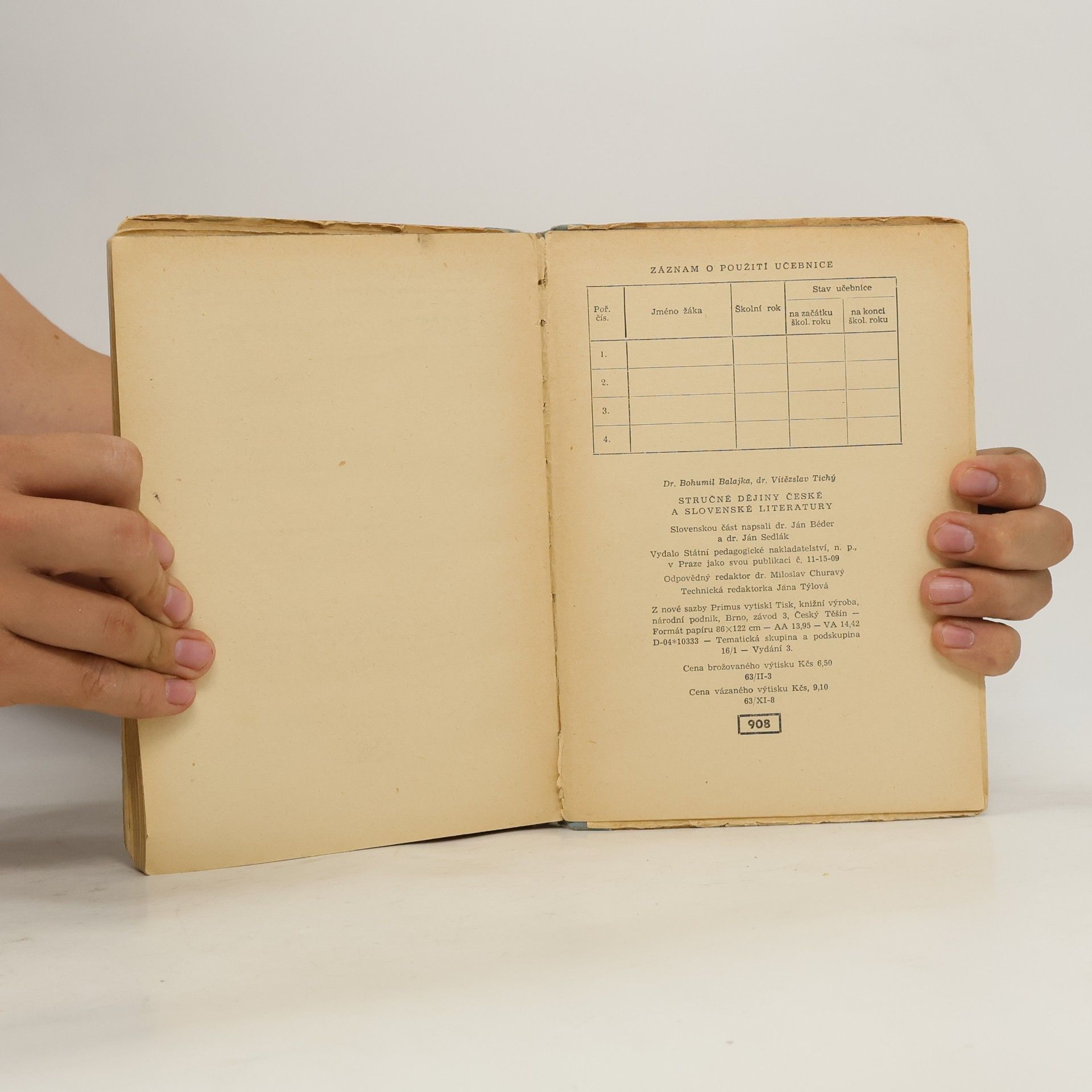 Bohuš Balajka Stručné dějiny české a slovenské literatury