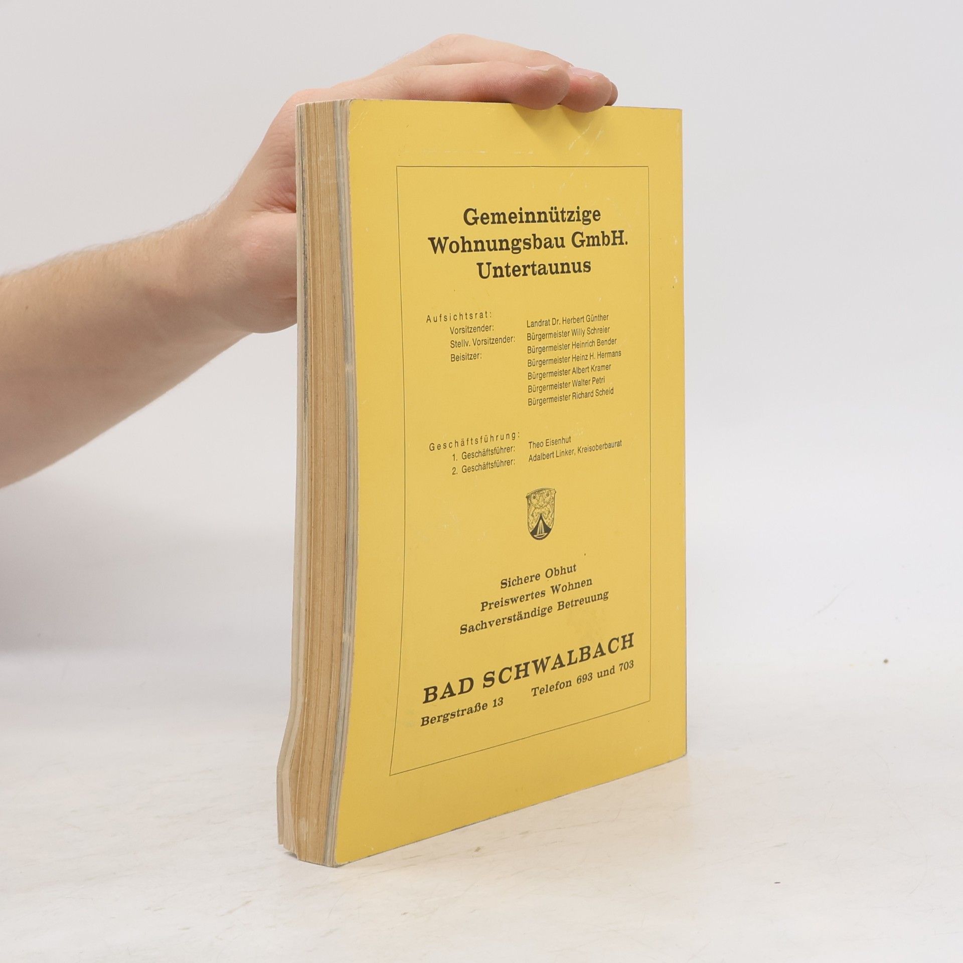 Various authors Der Untertaunus Heimat-Jahrbuch 1970