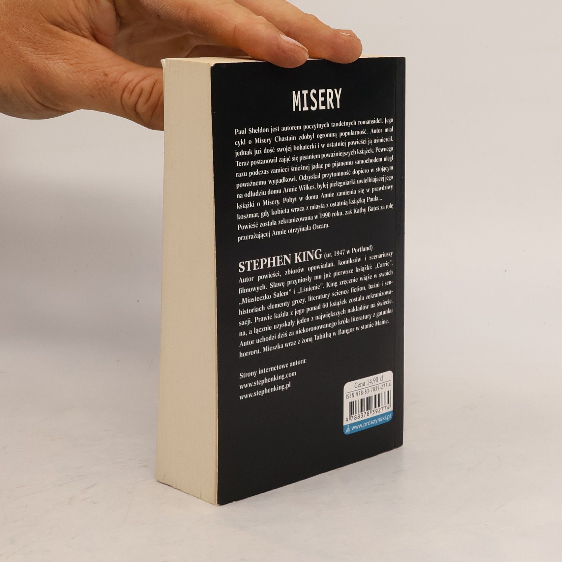 Stephen King Misery (wydanie pocket)