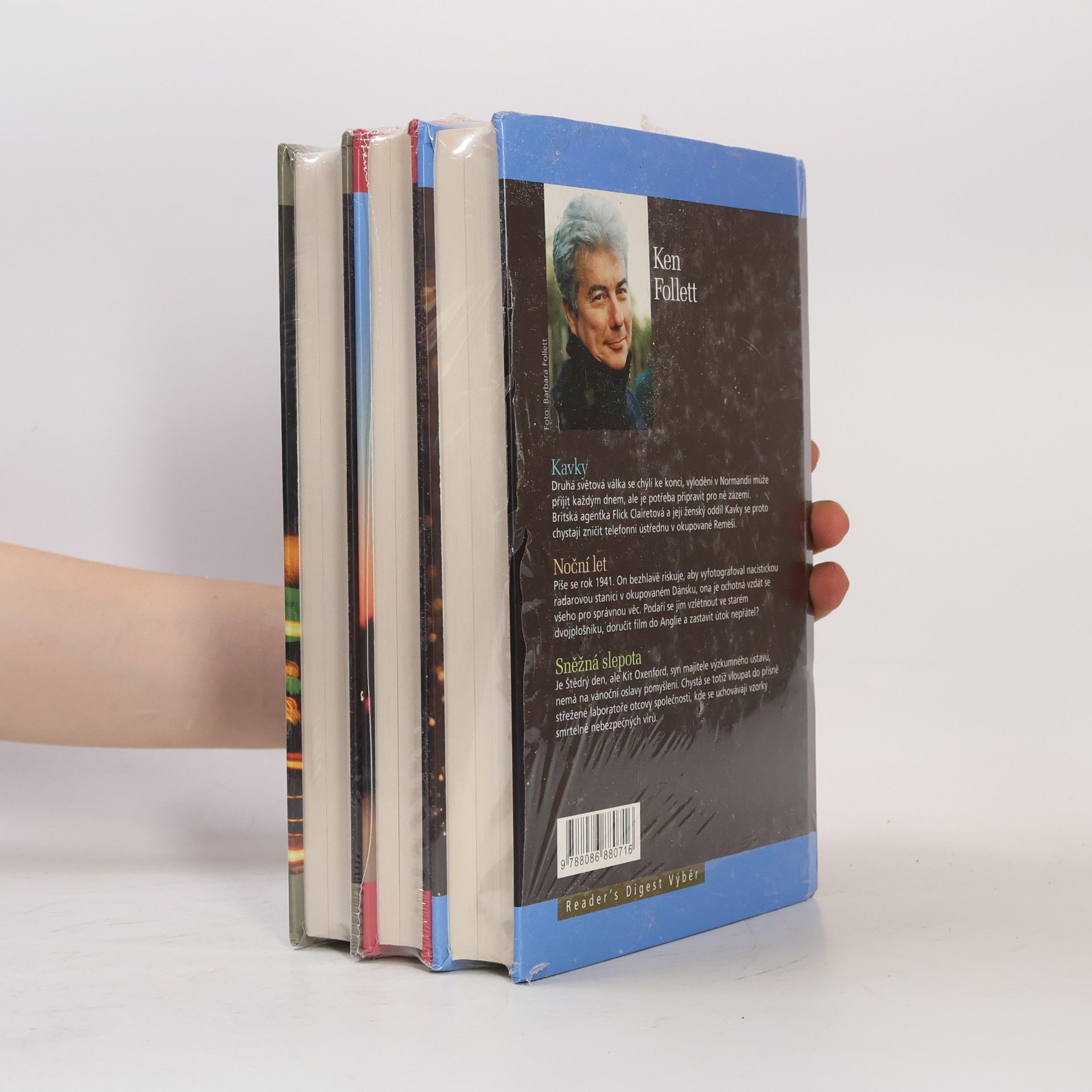 Ken Follett Kavky, Noční let, Sněžná slepota. Osudová zatáčka, Strážce, Odvaha uvěřit. Bez slitování, Výstřel, Únos