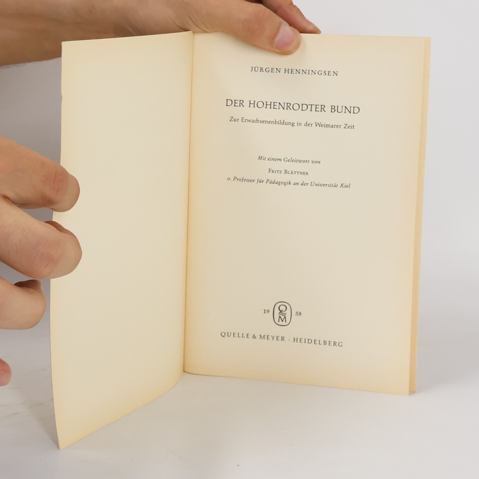 Jürgen Henningsen Der Hohenrodter Bund