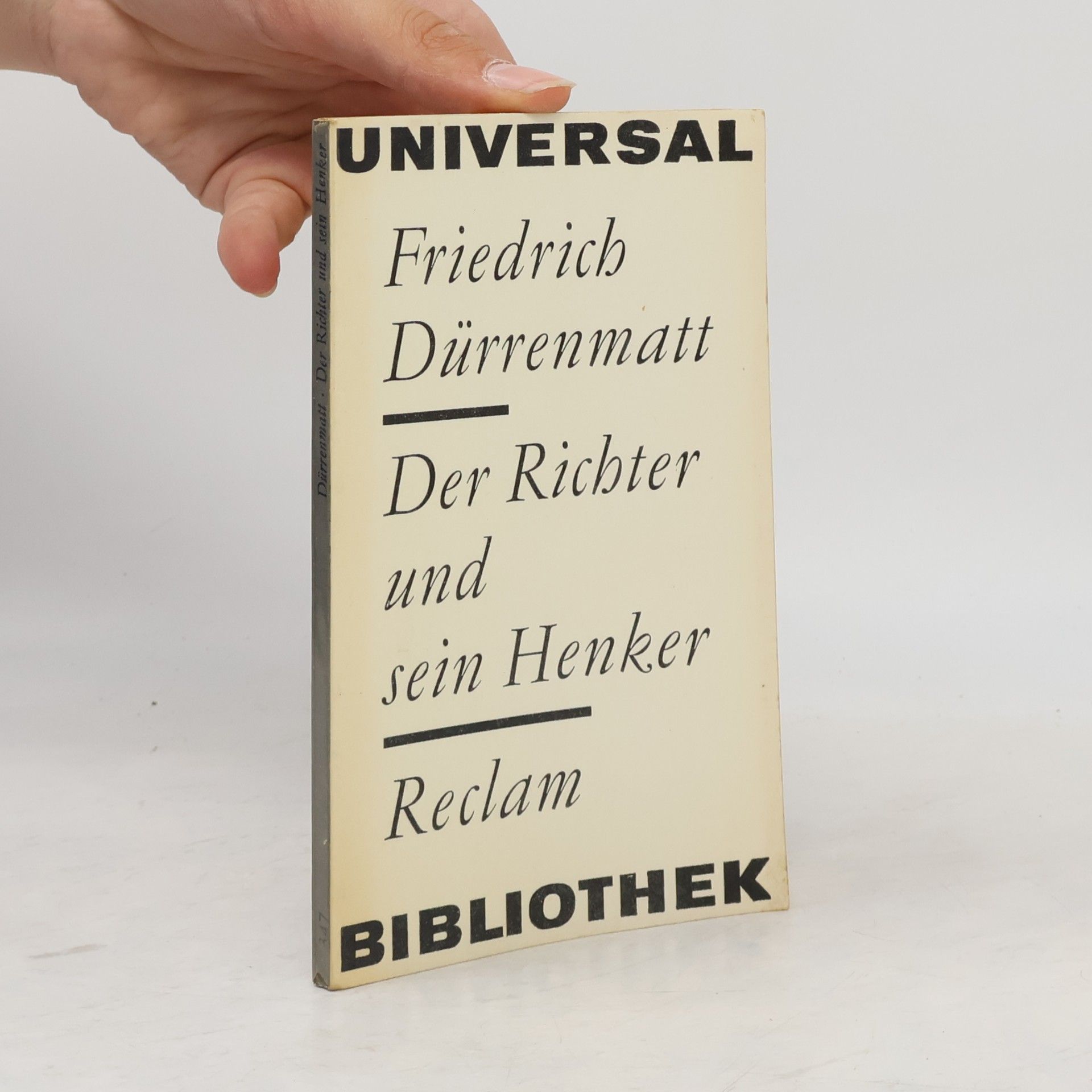 Friedrich Dürrenmatt  Der Richter und sein Henker