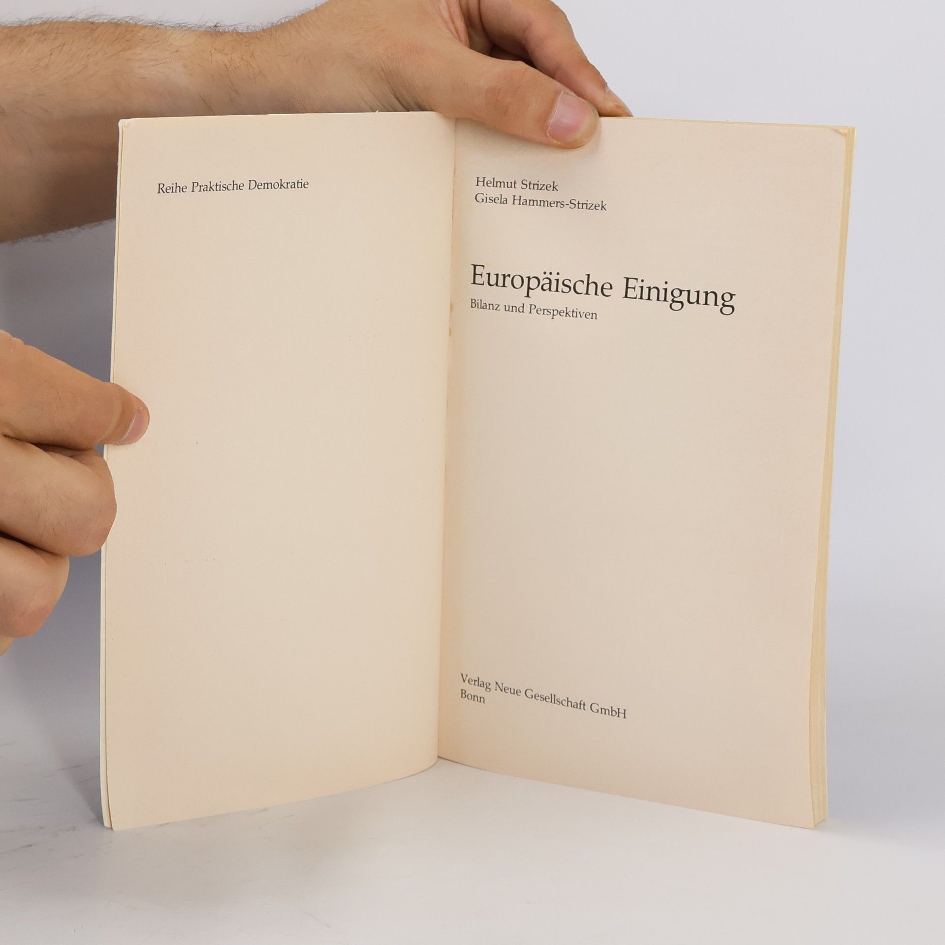 Helmut Strizek Europäische Einigung
