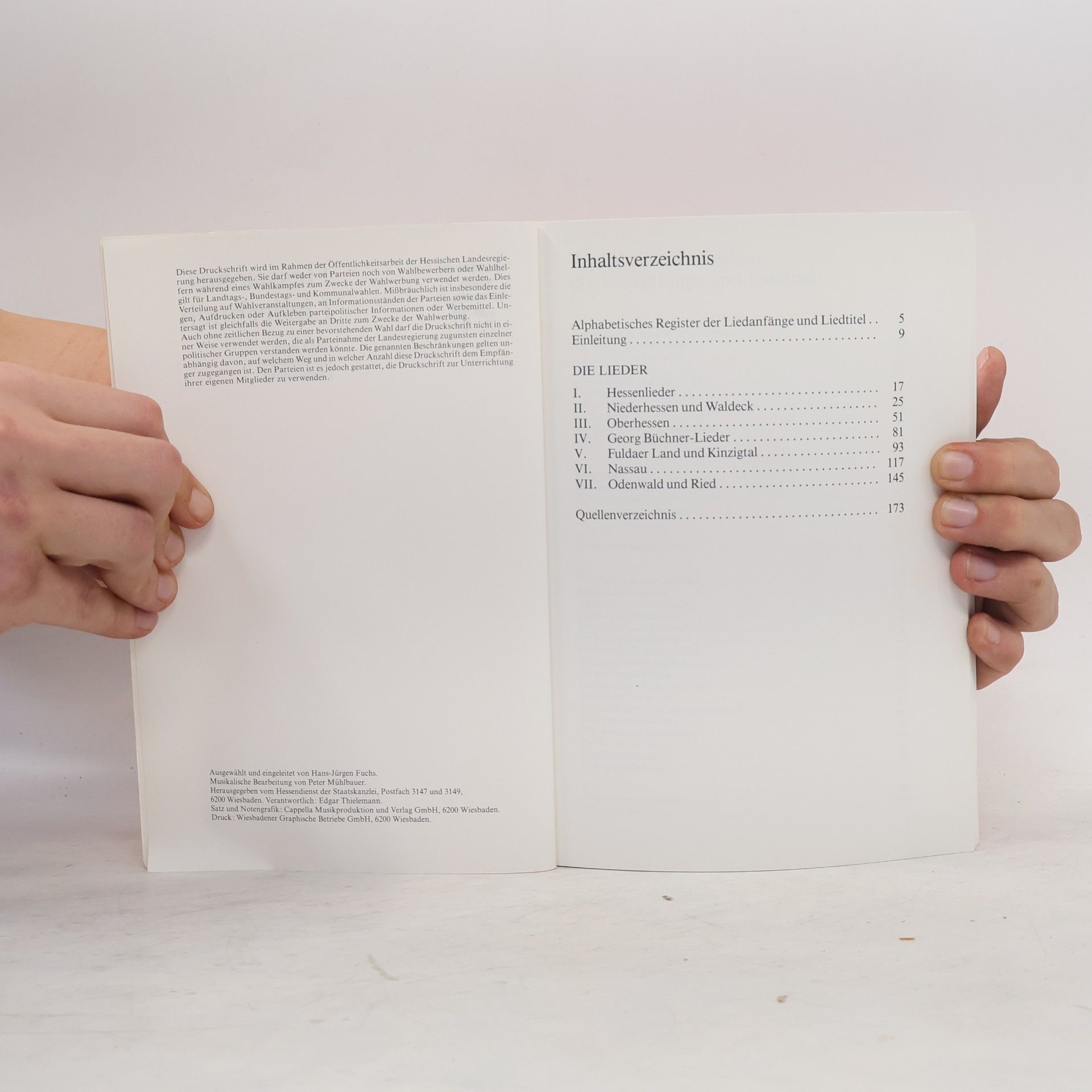 Autorenkollektiv Hessisches Liederbuch