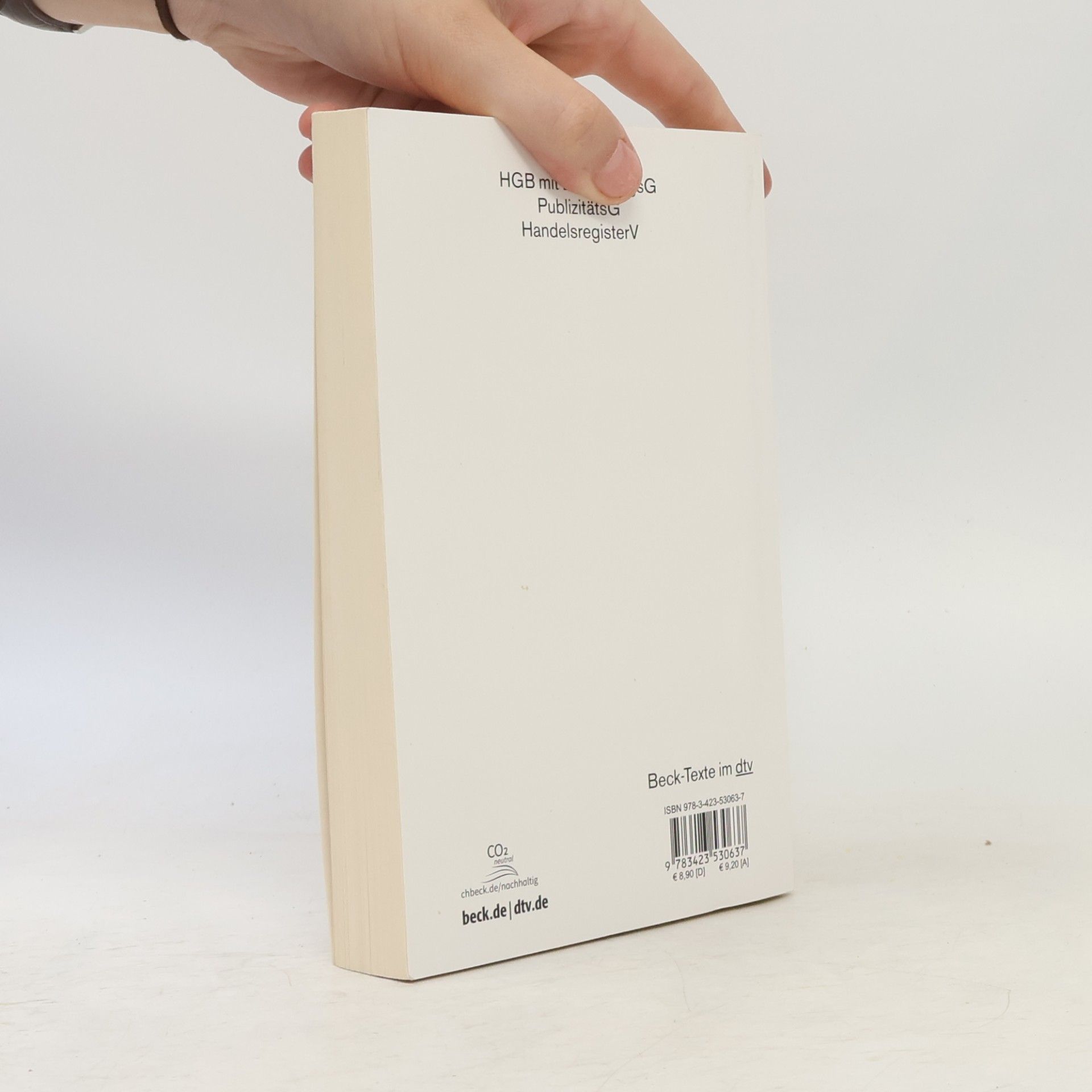 Various authors Handelsgesetzbuch. PublizitätsG. HandelsregisterV. 66. Auflage 2021