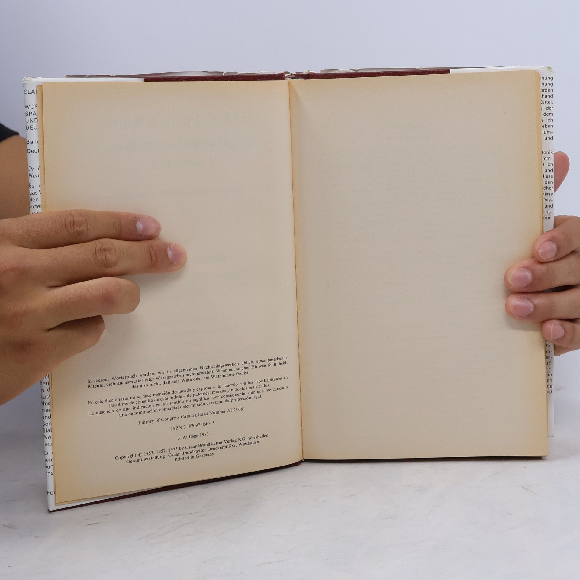 Rudolf Jan Slabý Wörterbuch der deutschen und spanischen Sprache II. Deutsch-Spanisch